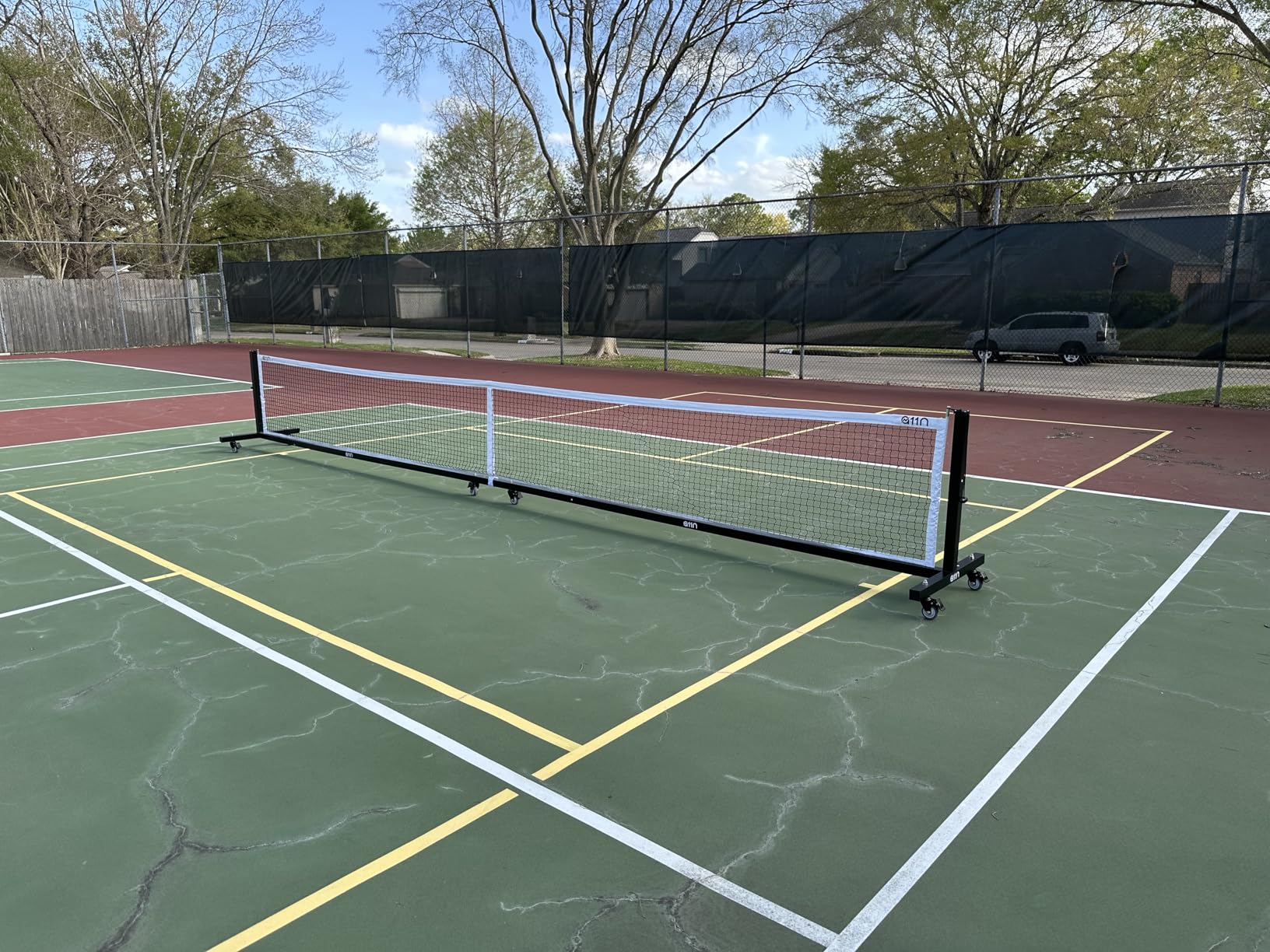 A11N SPORTS Aluminum Tournament Pickleball Net with Tension Lock System & Built-in Wheels - Conform with IFP Regulations customer photo 1