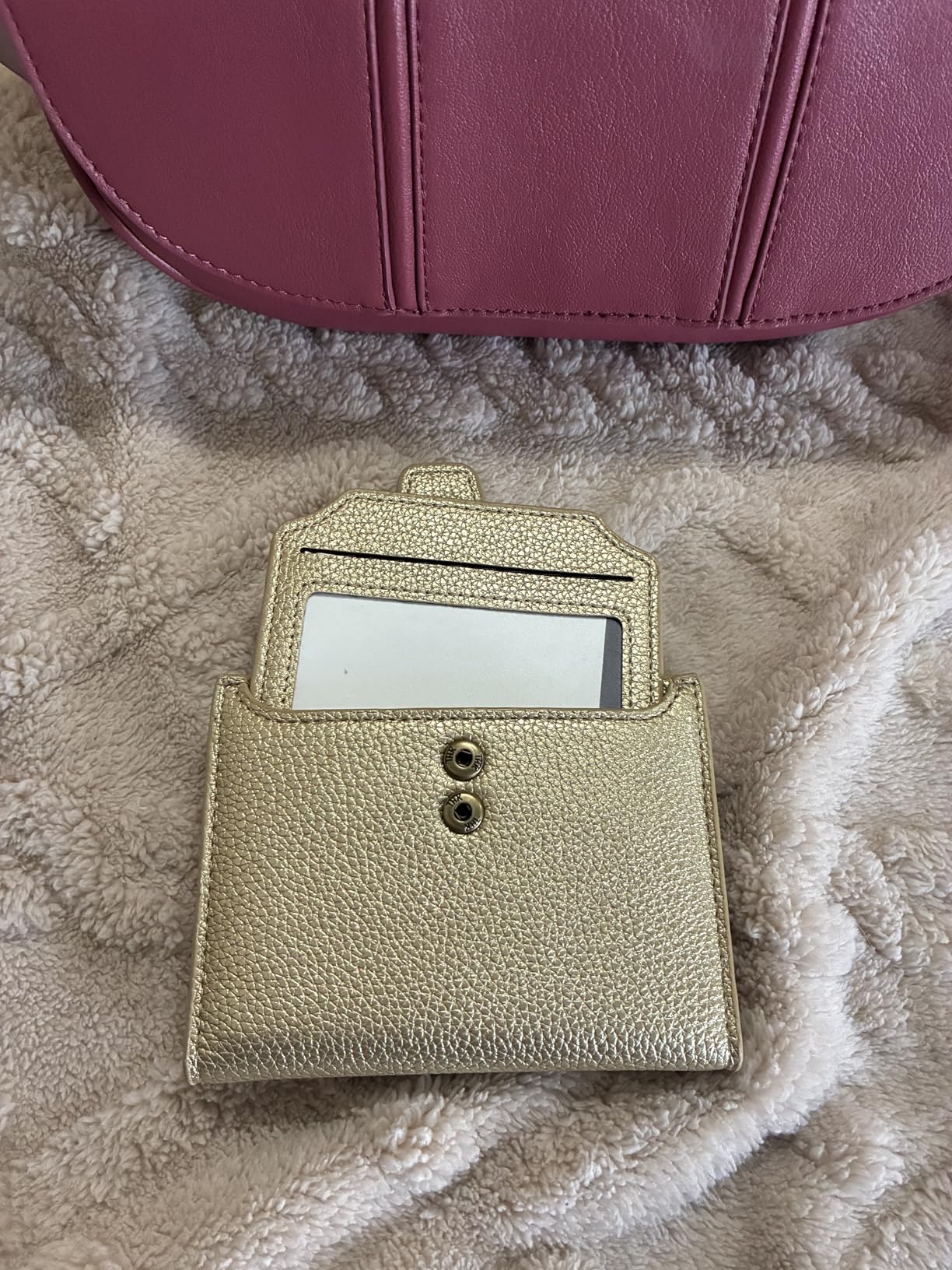 Small Wallet Women RFID Blocking Soft Leather Bifold Compact Card Holder Wallet with Zipper Coin Pocket 4 ID Window customer photo 1