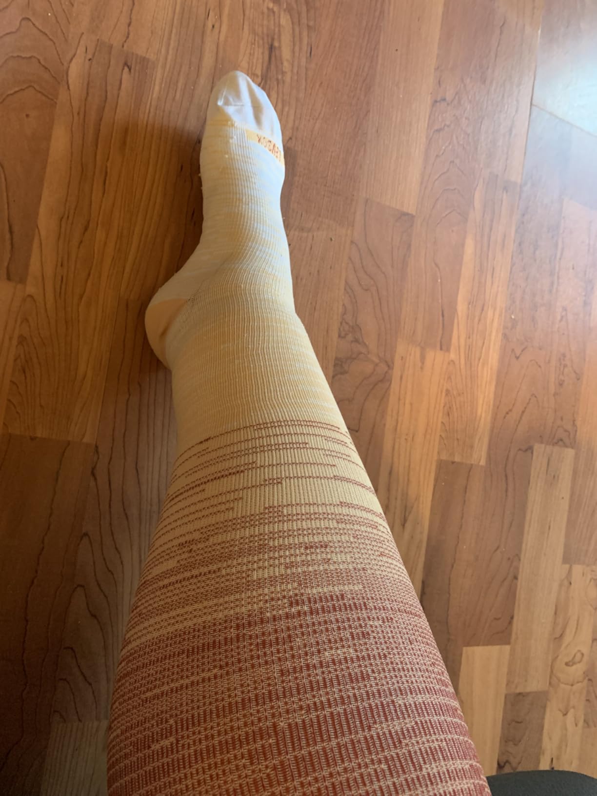 Wide Calf Compression Socks for Women & Men Extra Large Size Support Socks for Nurses Running Pregnant Travel, 15-20 mmHg customer photo 1