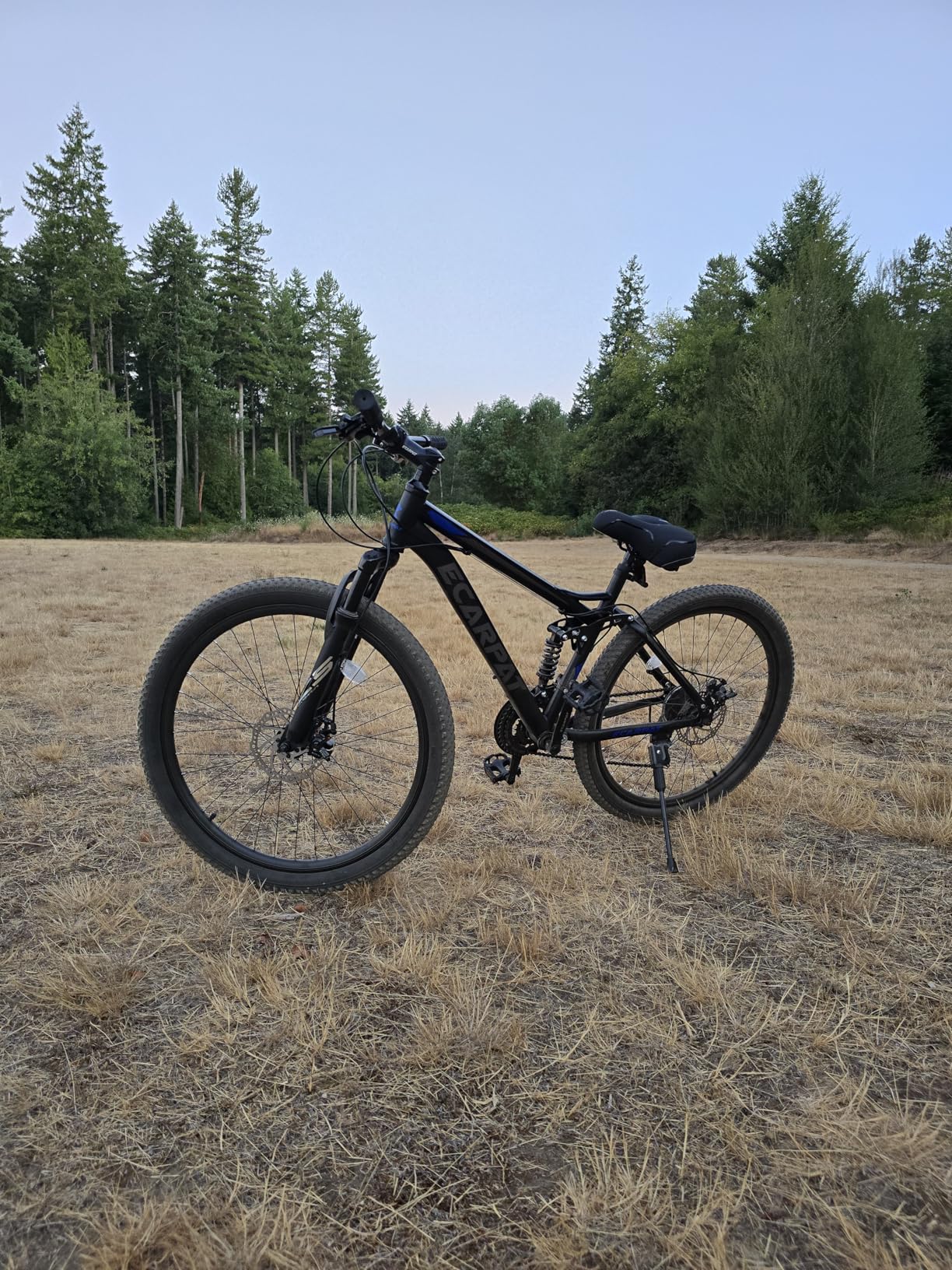 Ecarpat Mountain Bike 24 26 27.5 Inch, Dual Full Suspension Mens Womens Bike, 21 Speeds Dual Disc Brake Carbon Steel Bike customer photo 1