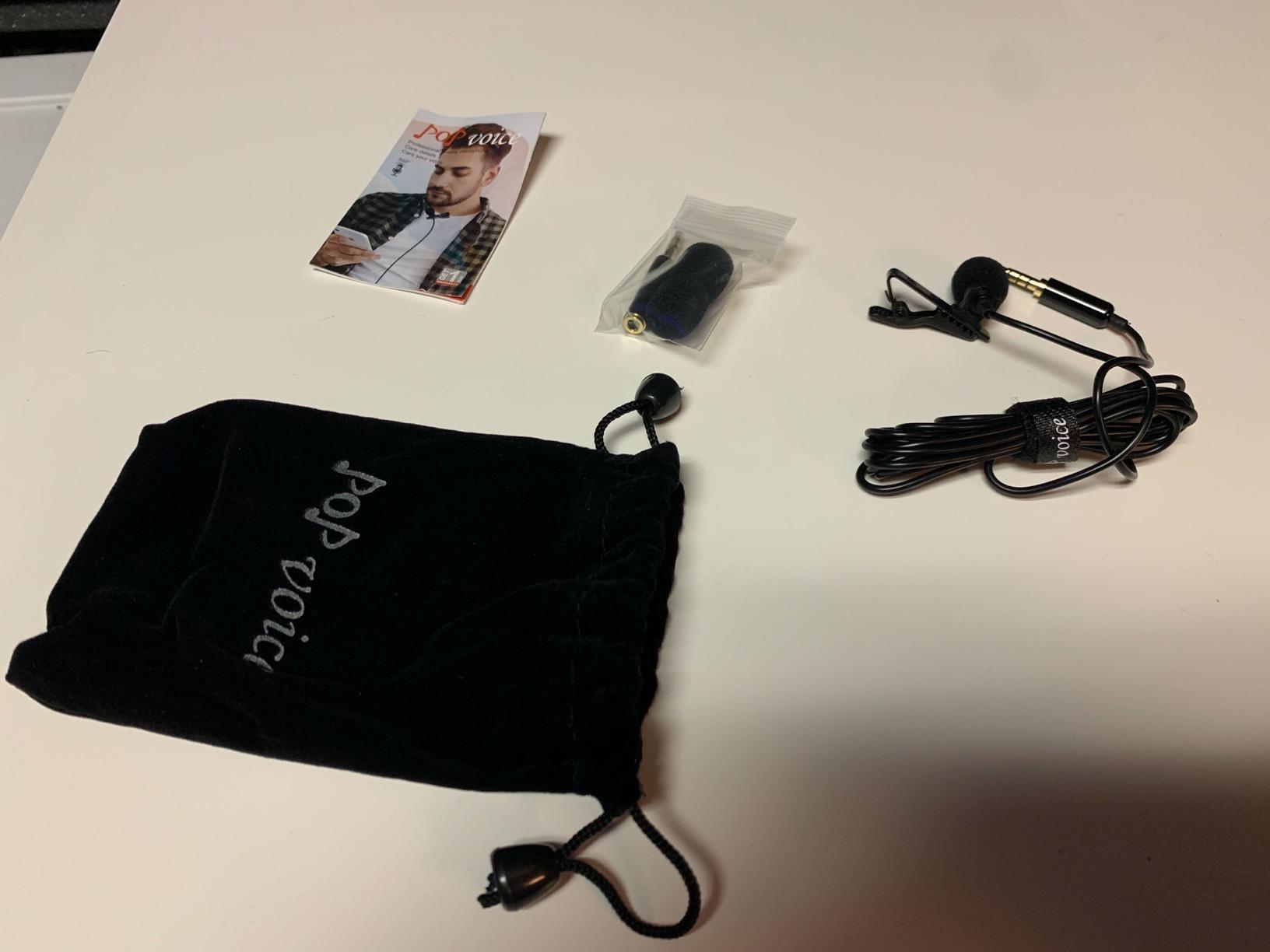 PoP voice Professional Lavalier Lapel Microphone 3.5mm, 14.7FT Compatible with DJI Mic/Rode Wireless GO Transmitters for Smartphone Camera,Mini Mic for YouTube,Interview,Video,Broadcast customer photo 2