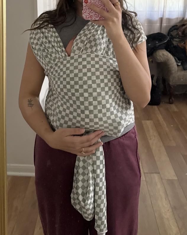 Solly Baby Wrap - Buttery-Soft Baby Carrier Newborn to Toddler 8-25 Lbs., Lightweight & Hands-Free Infant Sling Wrap, Breathable Summer Carrier (Black) customer photo 2