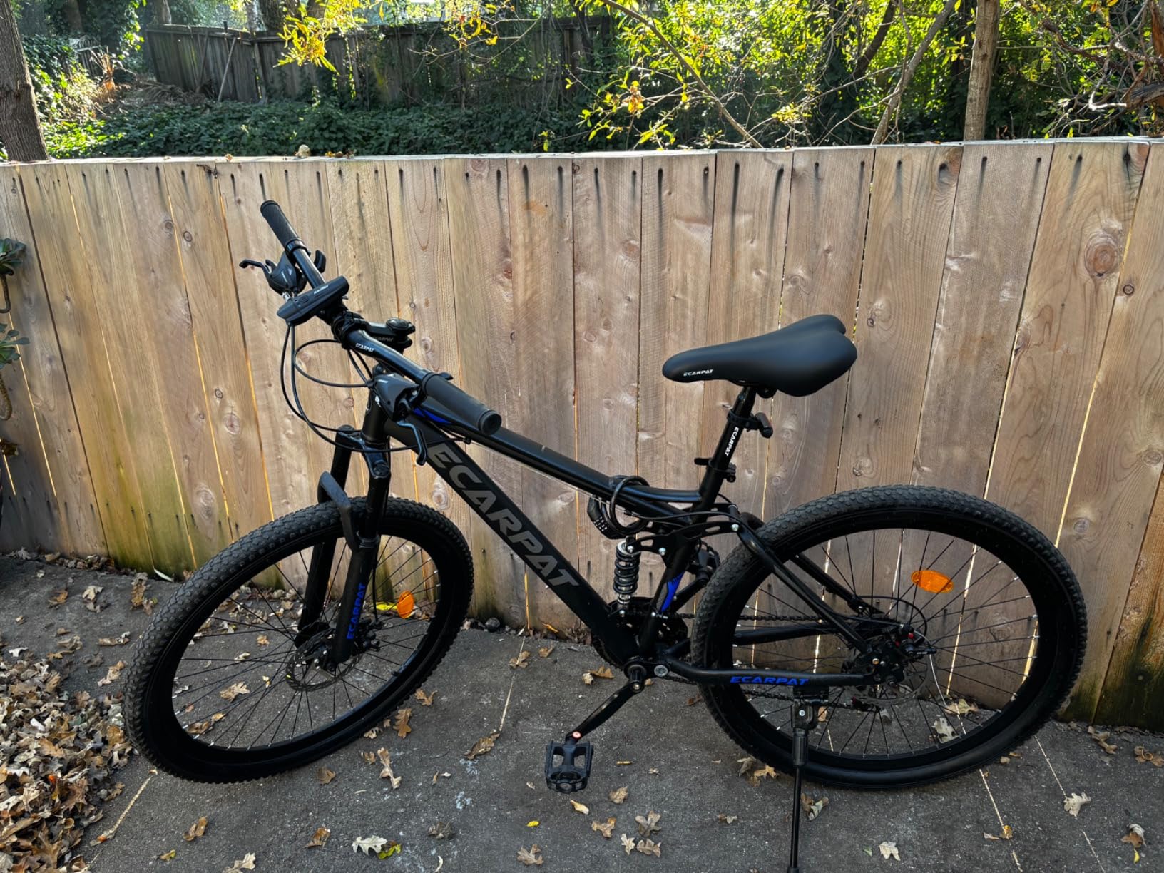 Ecarpat 24/26/27.5 Inch Wheel Mountain Bike, 21 Speed MTB Bike with Full Suspension, Steel Frame and Dual Disc Brakes, Adult Mens Outdoor Cycling Mountain Bicycle customer photo 2