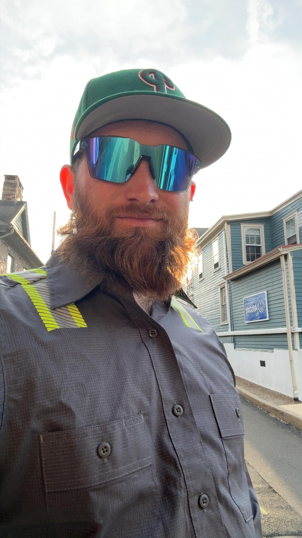 KastKing Tarkio Polarized Fishing Sunglasses, Large Single PC Lenses, Rimless Wrap Design, UV400 Protection Sports Sunglasses customer photo 1