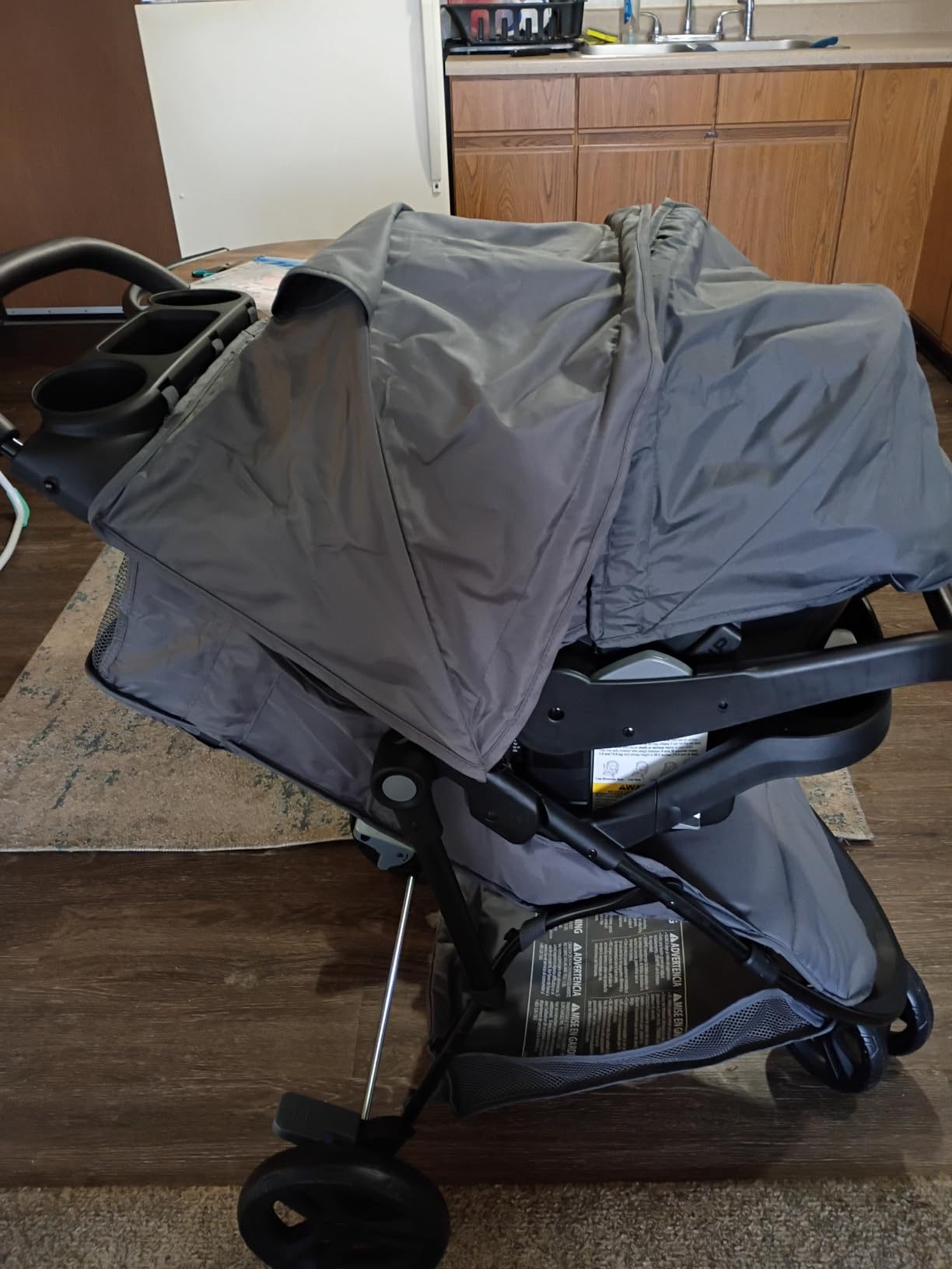 Baby Trend Venture 3-Wheel Stroller Travel System, Stellar Grey customer photo 1
