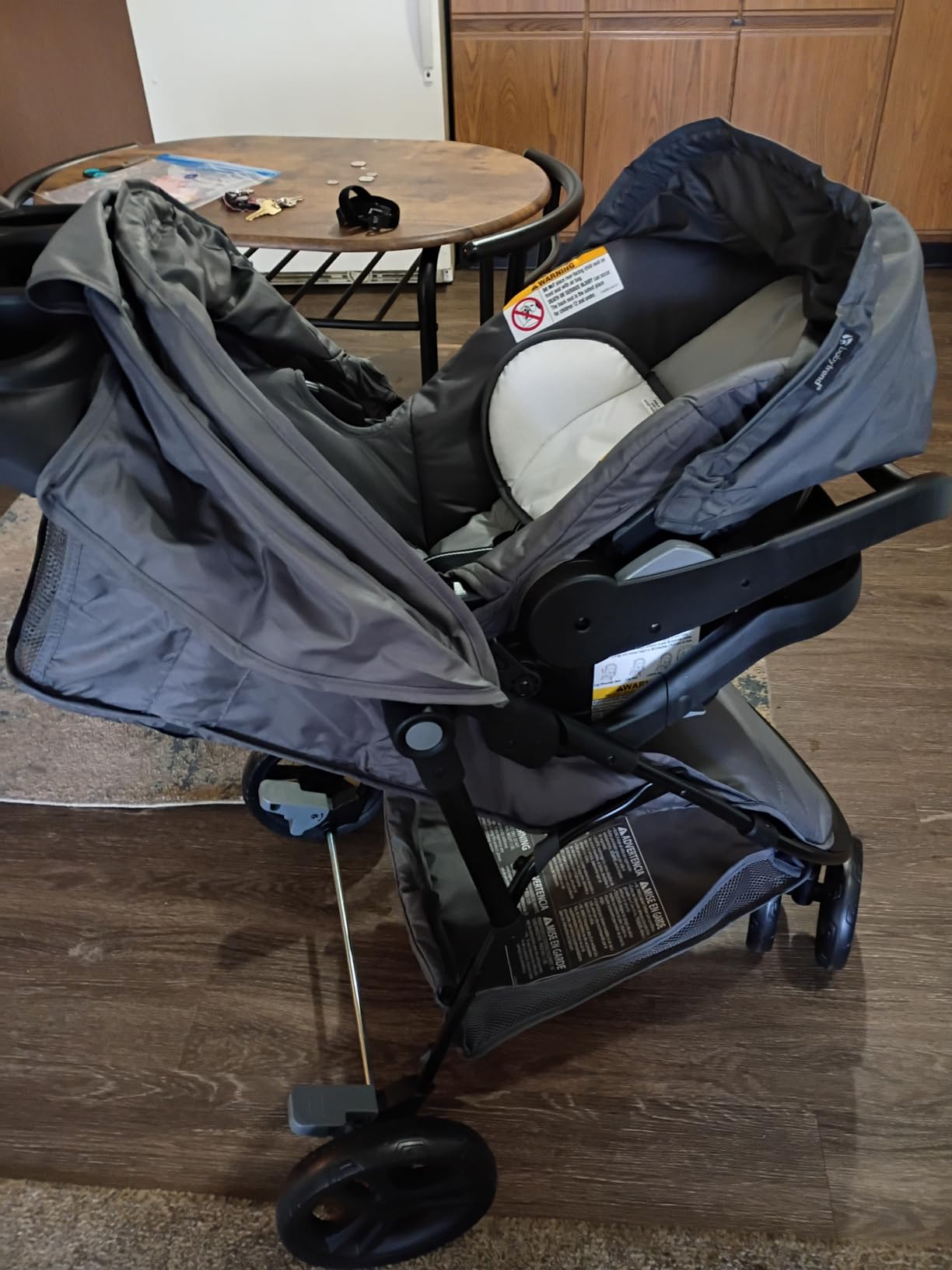 Baby Trend Venture 3-Wheel Stroller Travel System, Stellar Grey customer photo 2