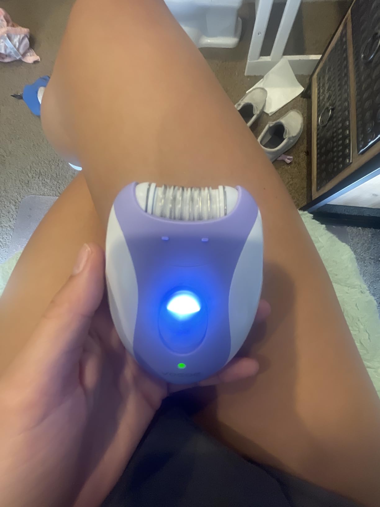 VOGOE Epilators Hair Removal for Women with 21 Tweezers & LED Light, 2 Speeds Cordless Epilator for Women, Electric Hair Removal Epilators Rechargeable for Arms & Legs HR110 customer photo 2