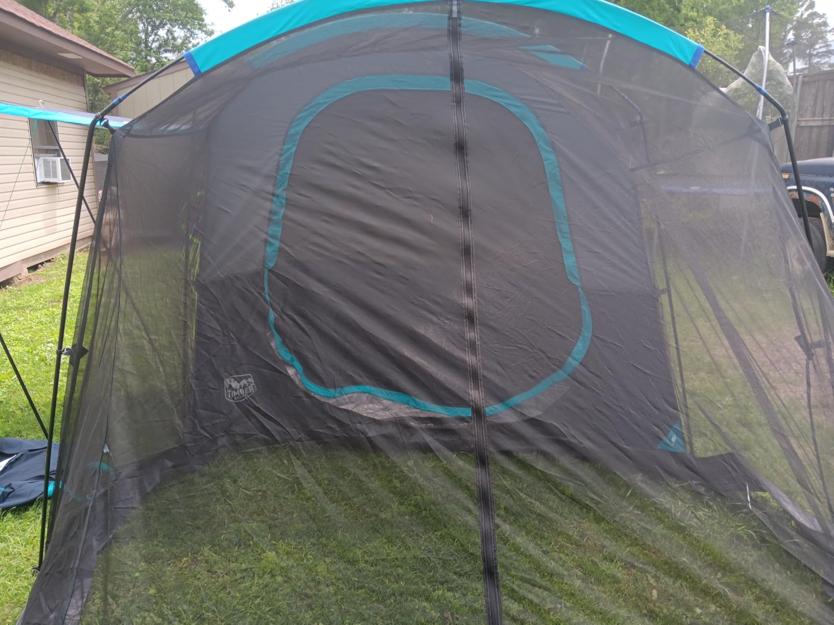 TIMBER RIDGE 8 Person Family Camping Tent with Screen Room, Double Layer Waterproof Weather Resistant Big Tunnel Tent with Rainfly Carry Bag, Large Family Tent for Outdoor Party 20ft x 8ft x 76in customer photo 2