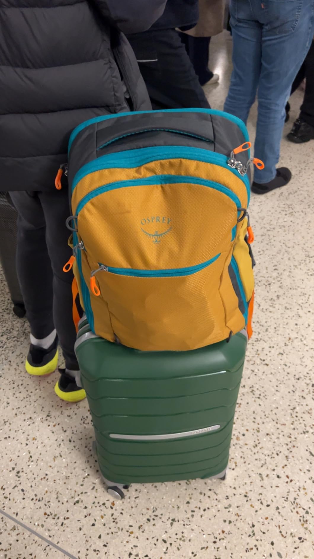 Samsonite Freeform Large Checked Luggage with Dual 360° Spinner Wheels - TSA Lock, Airline-Approved - Lightweight Durable Polypropylene Expandable Hardshell - Pine Green customer photo 2