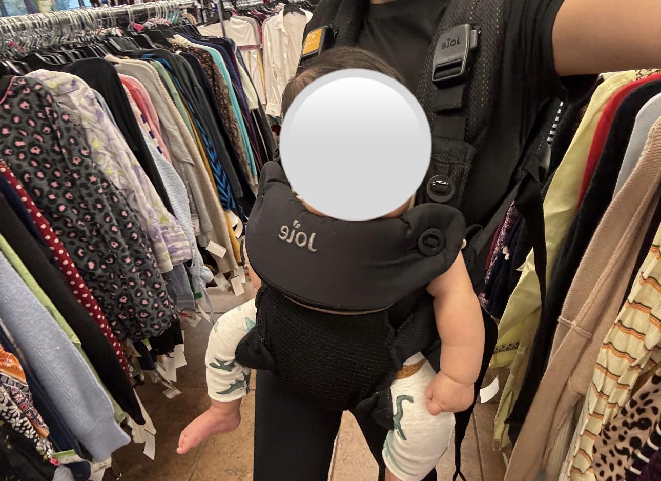 Joie Savvy Air 4-in-1 Mesh Baby Carrier - Breathable, Ergonomic Baby Carrier with 4 Carry Positions, Cooling Mesh Fabric, Padded Straps, and Lumbar Support (Bisque) customer photo 1
