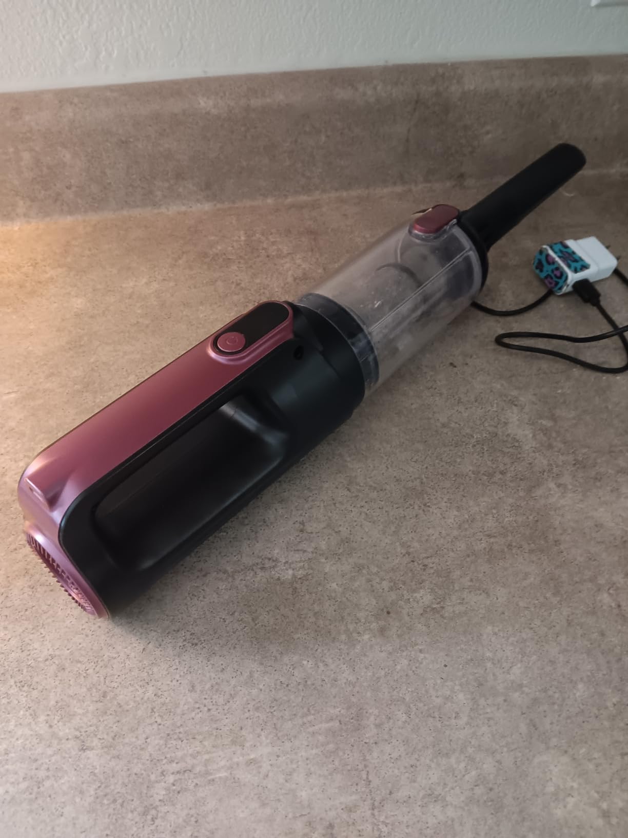MONOZEL Car Vacuum Portable Cordless, 18000Pa 2 in 1 Vacuum Cleaner&Air Duster, 130W Brushless Motor Handheld Vacuum Cordless with 7800mAh Battery, LED Light, Multi-Nozzles for Car, Home, Office, Pet customer photo 1