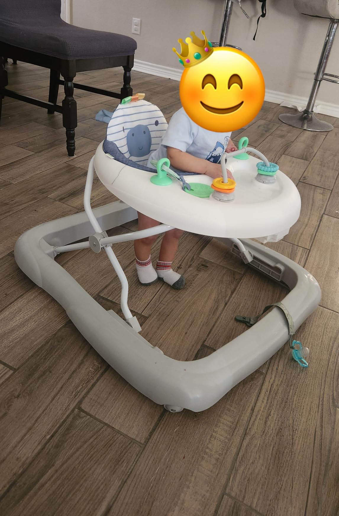 Ingenuity Smooth Strides Activity Baby Walker - Chambray customer photo 2