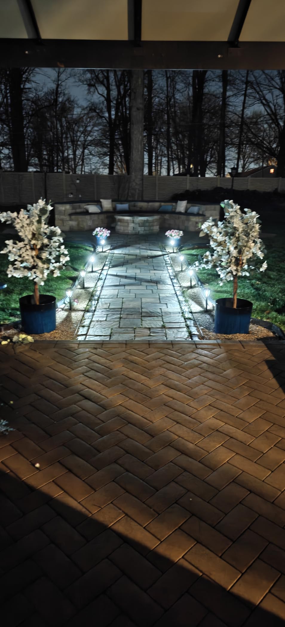 DERAYSION 12 Pack Solar Lights Outdoor, Solar Pathway Lights Auto On/Off Waterproof Garden Landscape Lighting for Path, Yard, Walkway, Driveway Decor customer photo 1