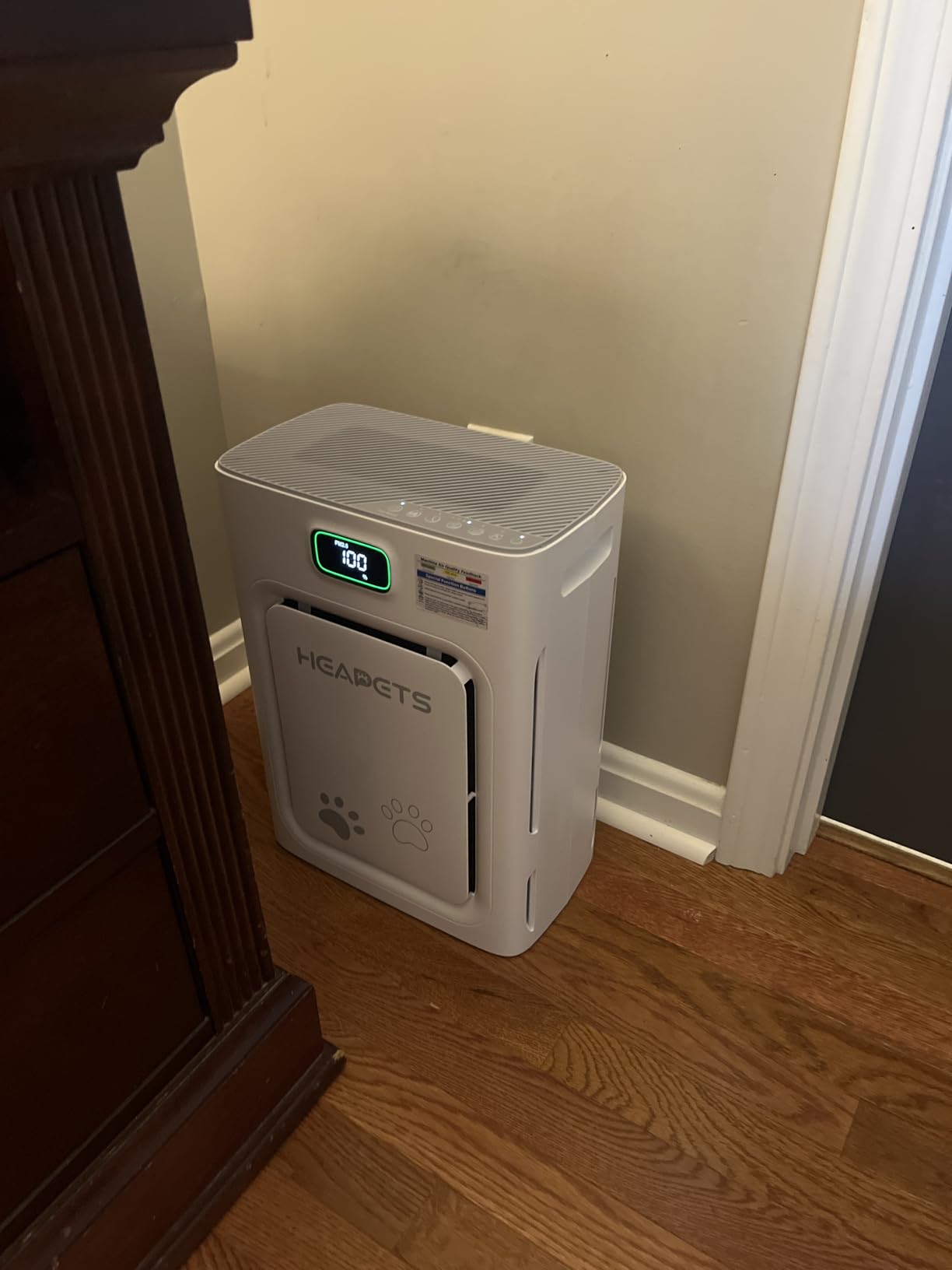 Pet Air Purifier for Home Large Room 2500 sq ft, H13 HEPA Washable Double-Sided Filter, Air Cleaner for Pet Hair Dander Odor Allergies Pollutant Smoke Dust, PM2.5 Air Quality Monitor, Auto Mode, P358 Grey customer photo 2