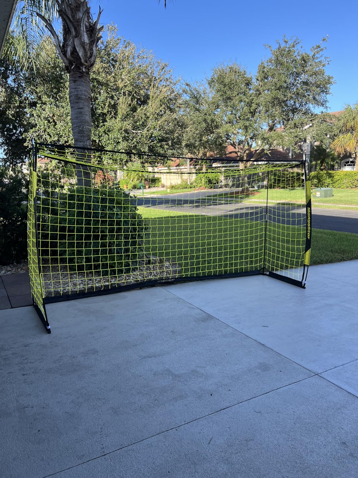MangoStar Soccer Goal, 12X6 FT Soccer Goal for Backyard Portable Net Collapsible Metal Base customer photo 1
