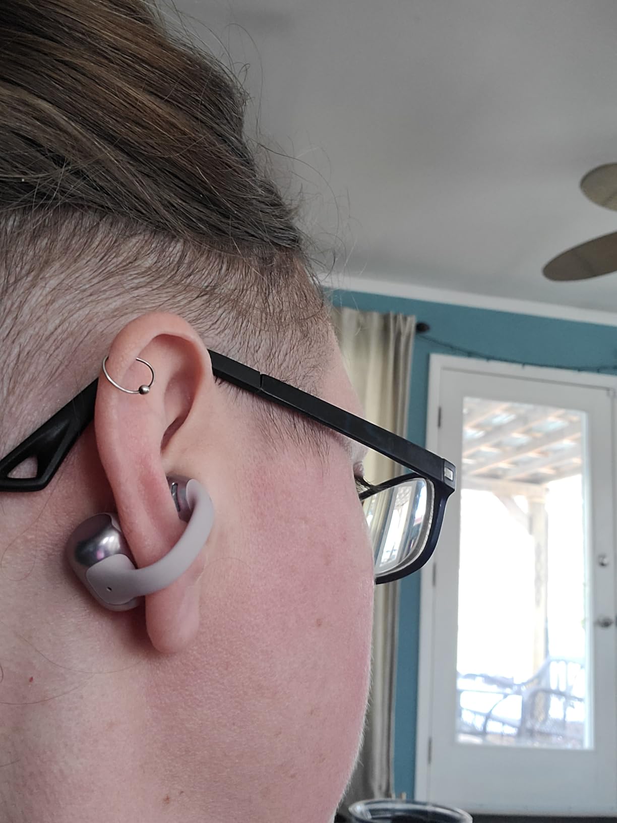 SHOKZ OpenDots ONE - Open-Ear Headphones, Clip-On Earbuds - Wireless Bluetooth Earbuds with Microphone - Secure, Lightweight, Comfort - Premium Dolby Audio - Water Resistant - Fast Charging - Up to 40 hrs Playtime customer photo 1