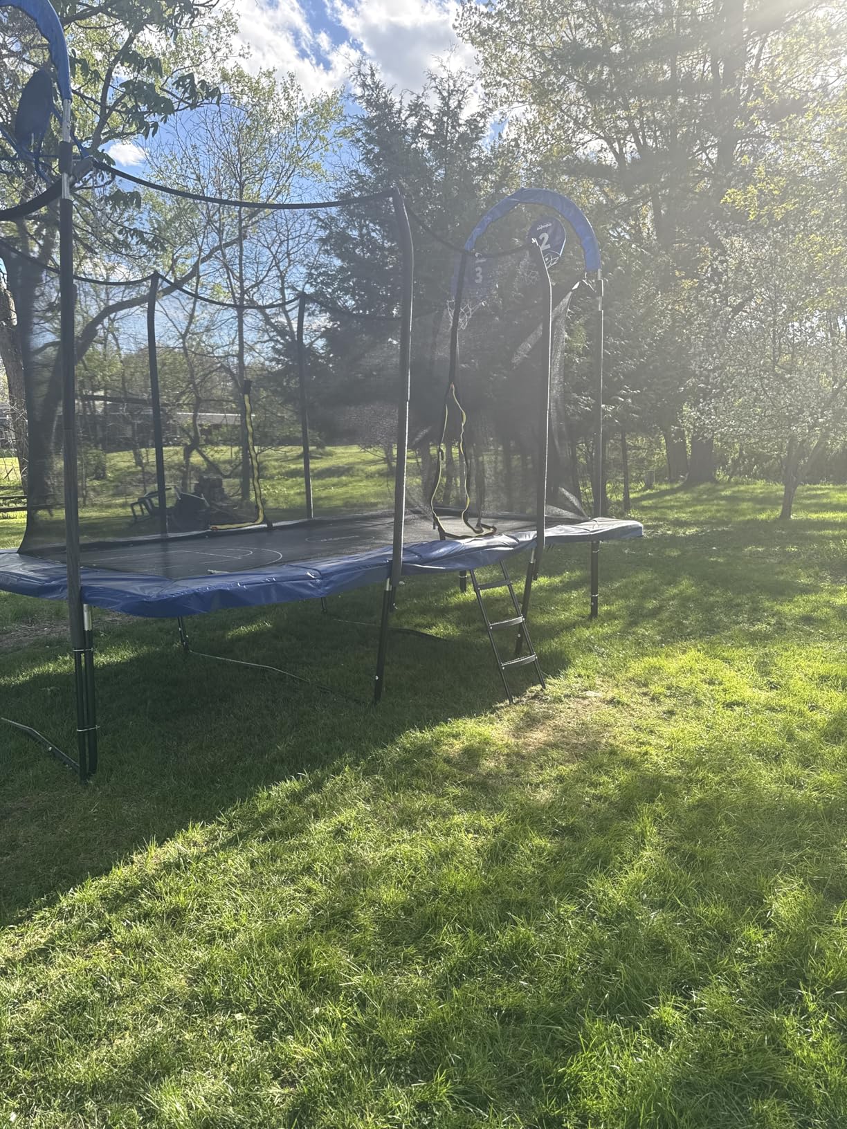 Zupapa 1800LBS Weight Capacity Rectangle Trampoline 10x17FT 9X15FT 8X14FT Outdoor Square Gymnastics Trampolines with Basketball Hoops for Kids Adults Long Large Big Rectangular Tumbling Trampolin customer photo 1
