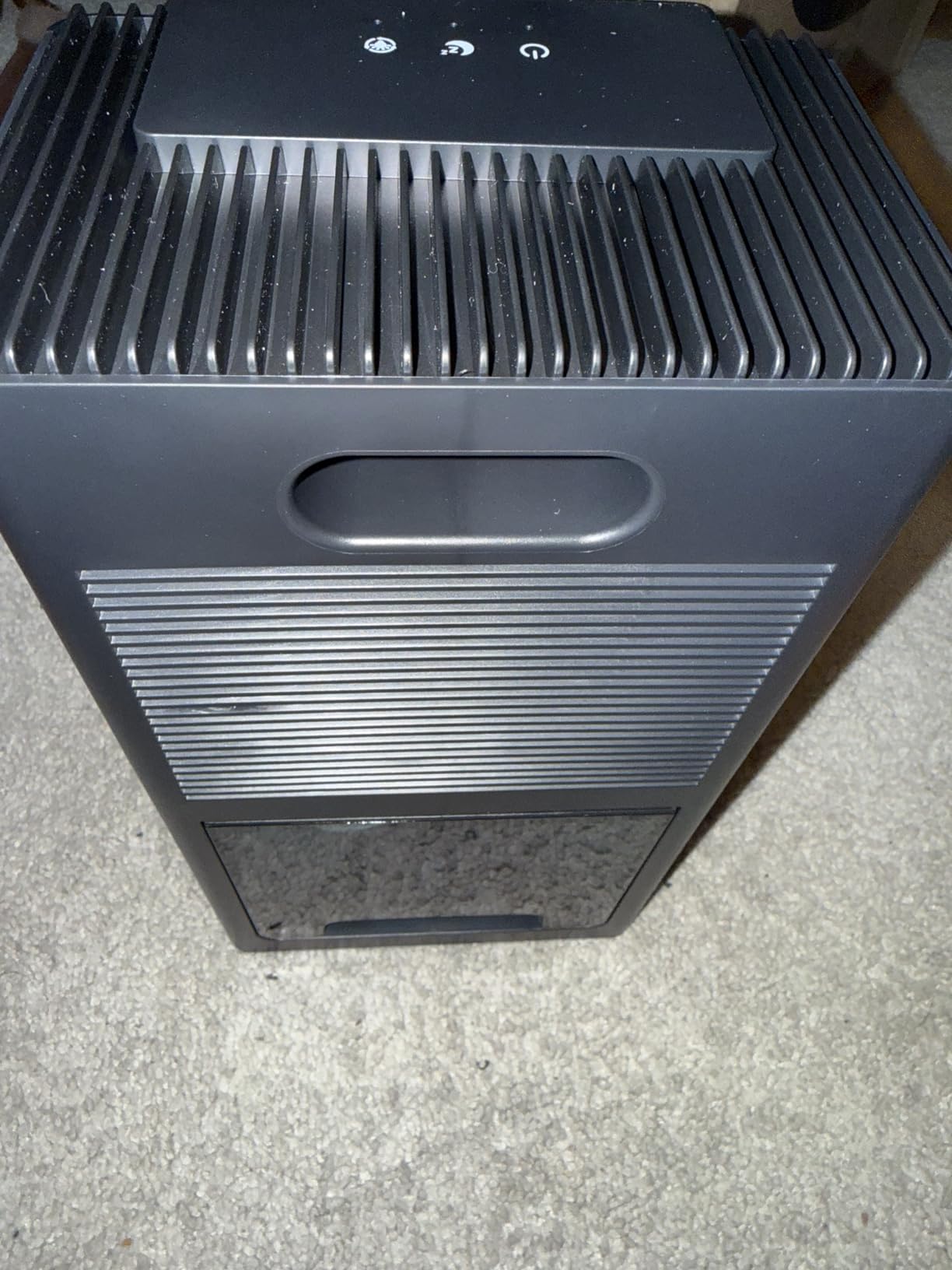 Dehumidifier, 95OZ Dehumidifier for Home 1000 Sq.Ft - Quiet with Auto Shut Off & Relaxing 7 Color Ambient Light, Ideal for Livingroom, Bedroom, Basement (Black) customer photo 2