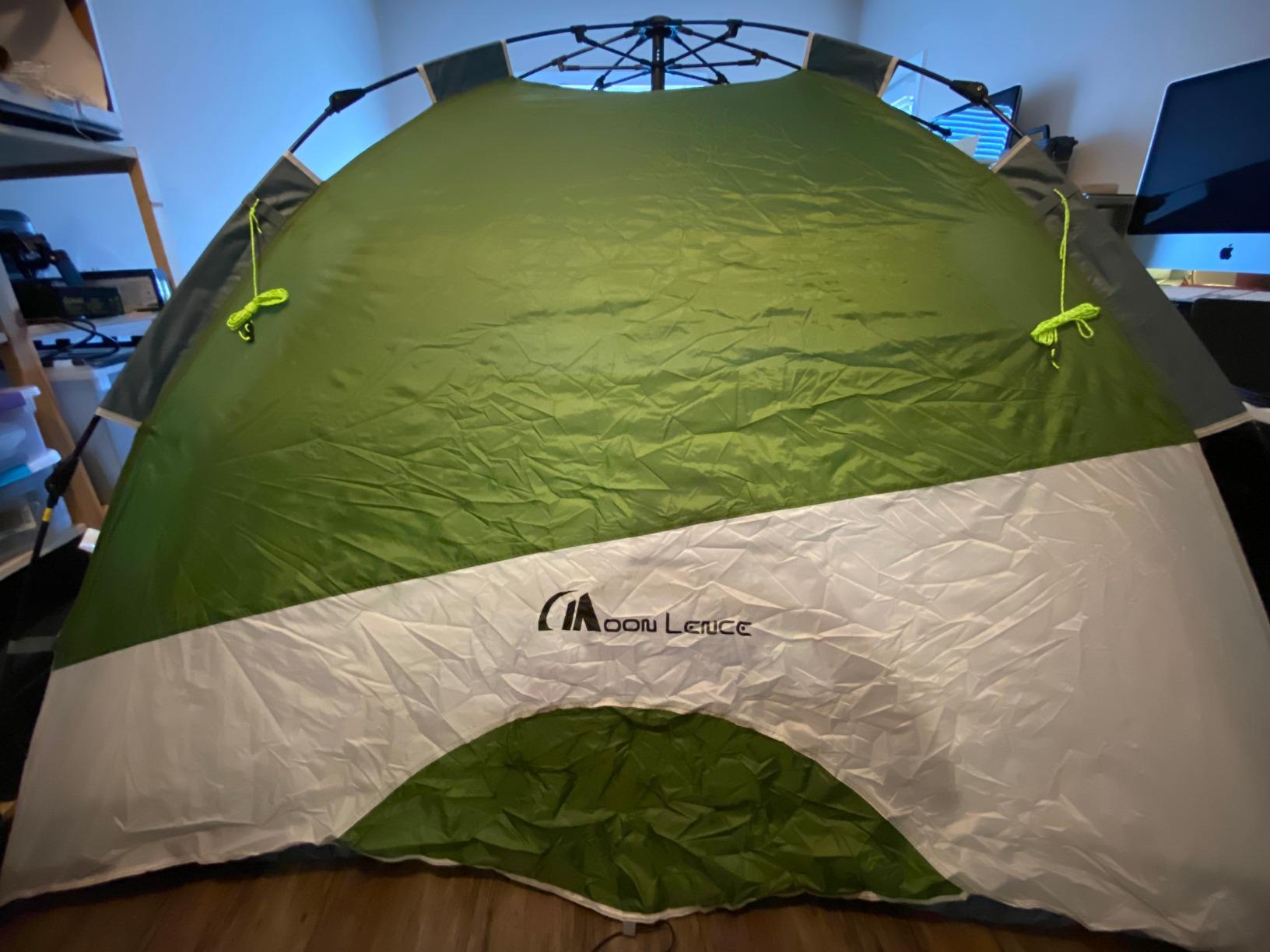 MOON LENCE Pop Up Tent 3-4 Person, 60s Instant Setup Camping Tent with 2 Doors, Water-Resistant & Windproof Dome Tent for Car Camping, Backyard, Traveling customer photo 1
