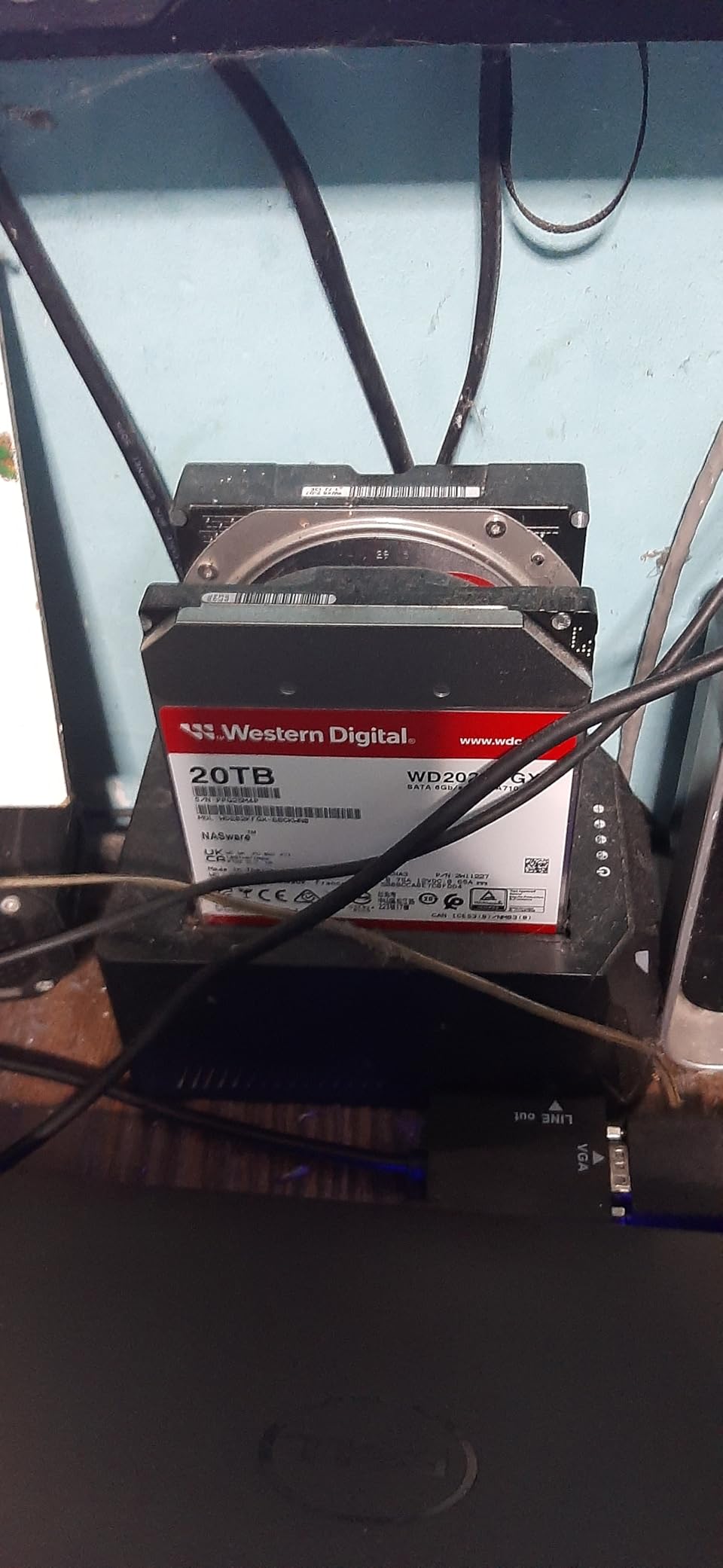 Western Digital 24TB WD Red Pro NAS Internal Hard Drive HDD - 7200 RPM, SATA 6 Gb/s, CMR, 512 MB Cache, 3.5