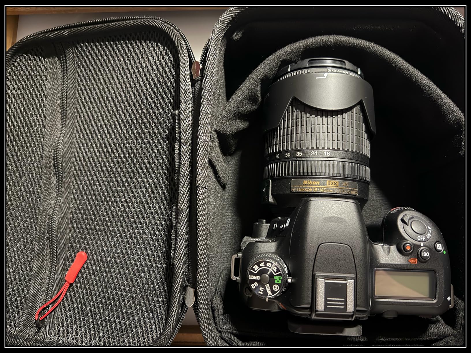 ProCase Hard Shell Camera Case for Canon Rebel T7/EOS R100/R50/DSLR/SLR/Nikon/Sony/Mirrorless Cameras, Soft Padded Digital Camera Travel Bag with 1 Shoulder Strap and 3 Adjustable Dividers -Black customer photo 1