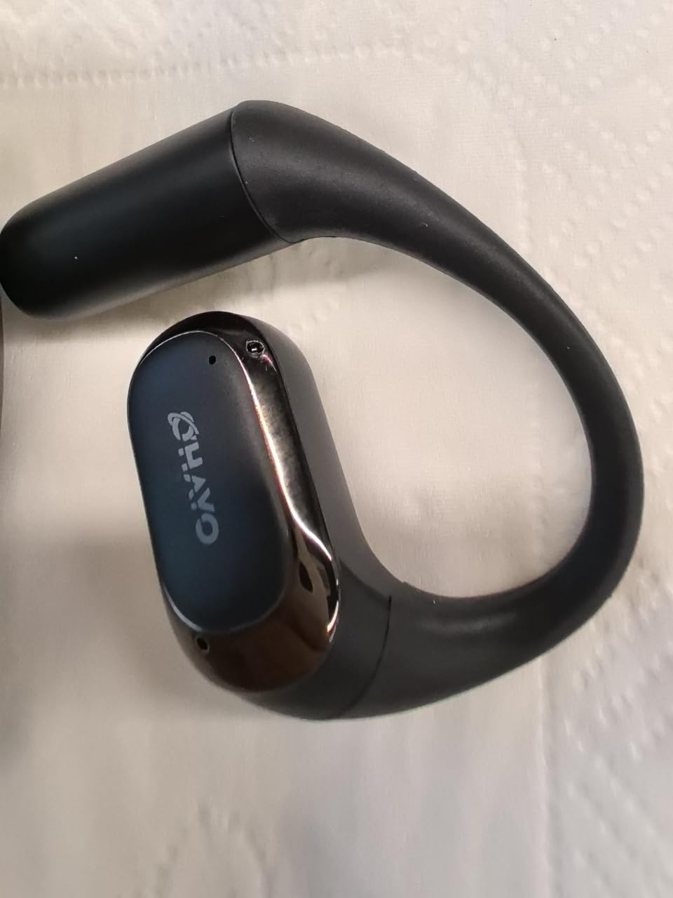 OHAYO Open Ear Headphones, Over Ear Earbuds with Ergonomic Earhook, Bluetooth Headphones 5.4 with Smart Digital Display, 40H Playtime, IPX6 Waterproof, Touch Control Operate Fit Cycling, Running, Workout customer photo 1