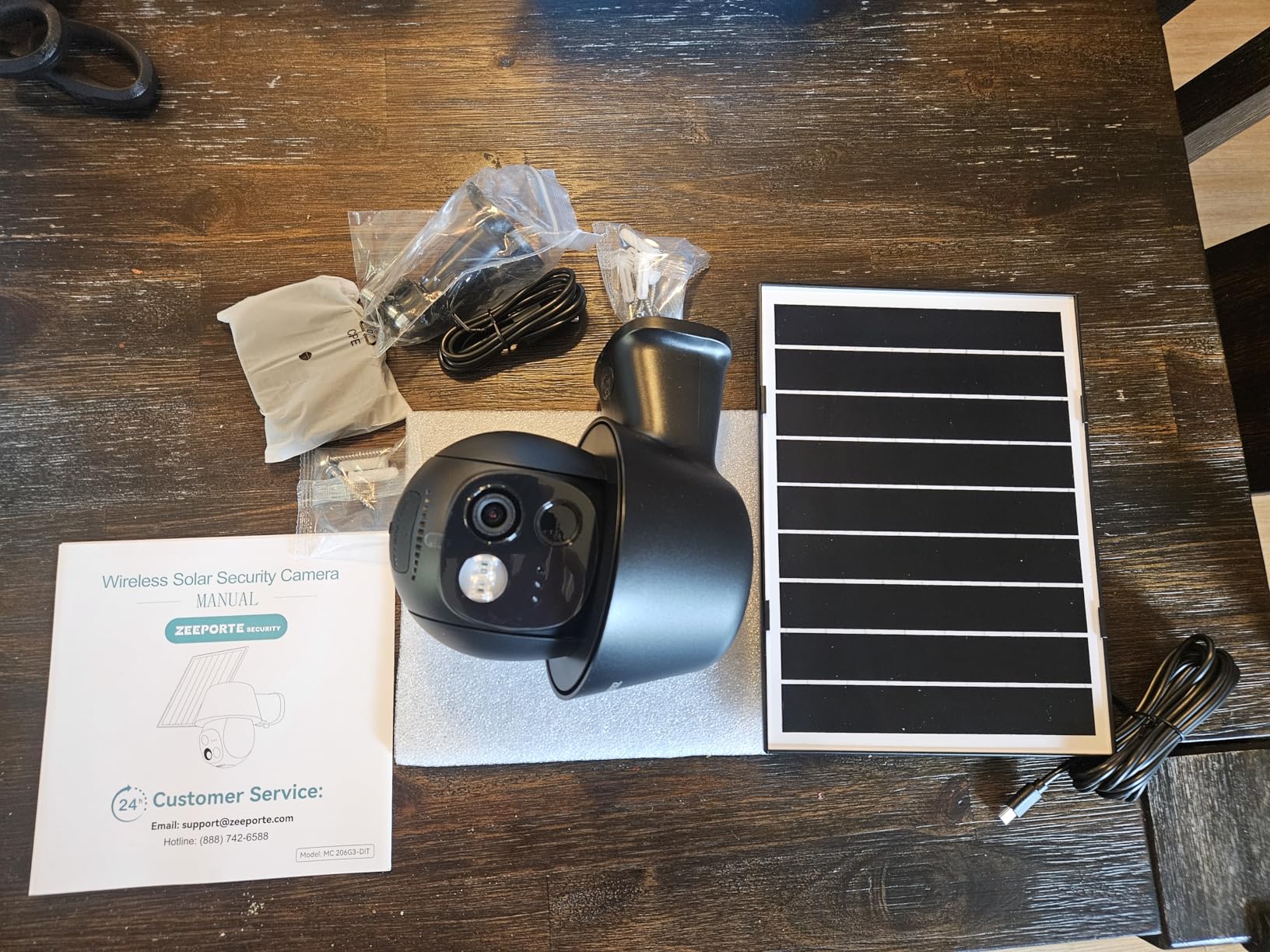 Solar Security Cameras Wireless Outdoor, 2K Pan/Tilt 360° View Solar/Battery Powered WiFi Cameras for Home Security with AI Motion Detection, Spotlight, 2-Way Audio, Siren, IP65 customer photo 2