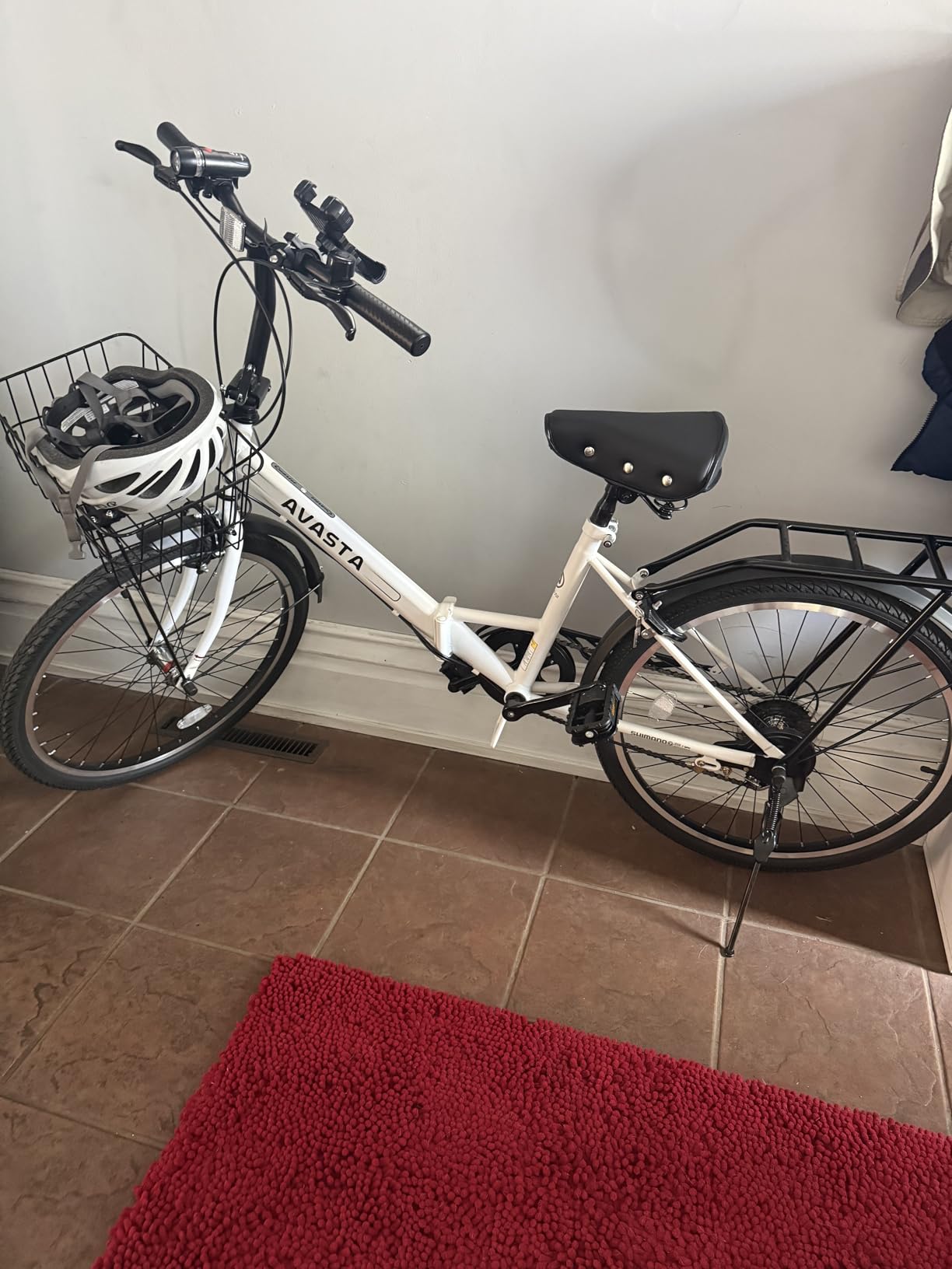 AVASTA Quartet 20/24 Inch Folding Bike with 7-Speed, Dual C-Brake, Fender, Rear Rack and Bicycle Basket customer photo 1
