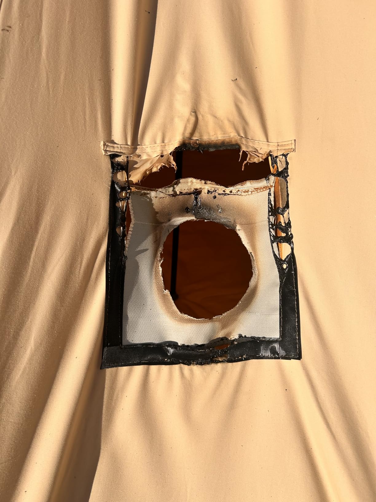 Canvas Bell Tent Yurt Tent 4 Seasons for Camping 100% Cotton Glamping Tents with Stove Jack, Family Camping Outdoor Hunting Party customer photo 1