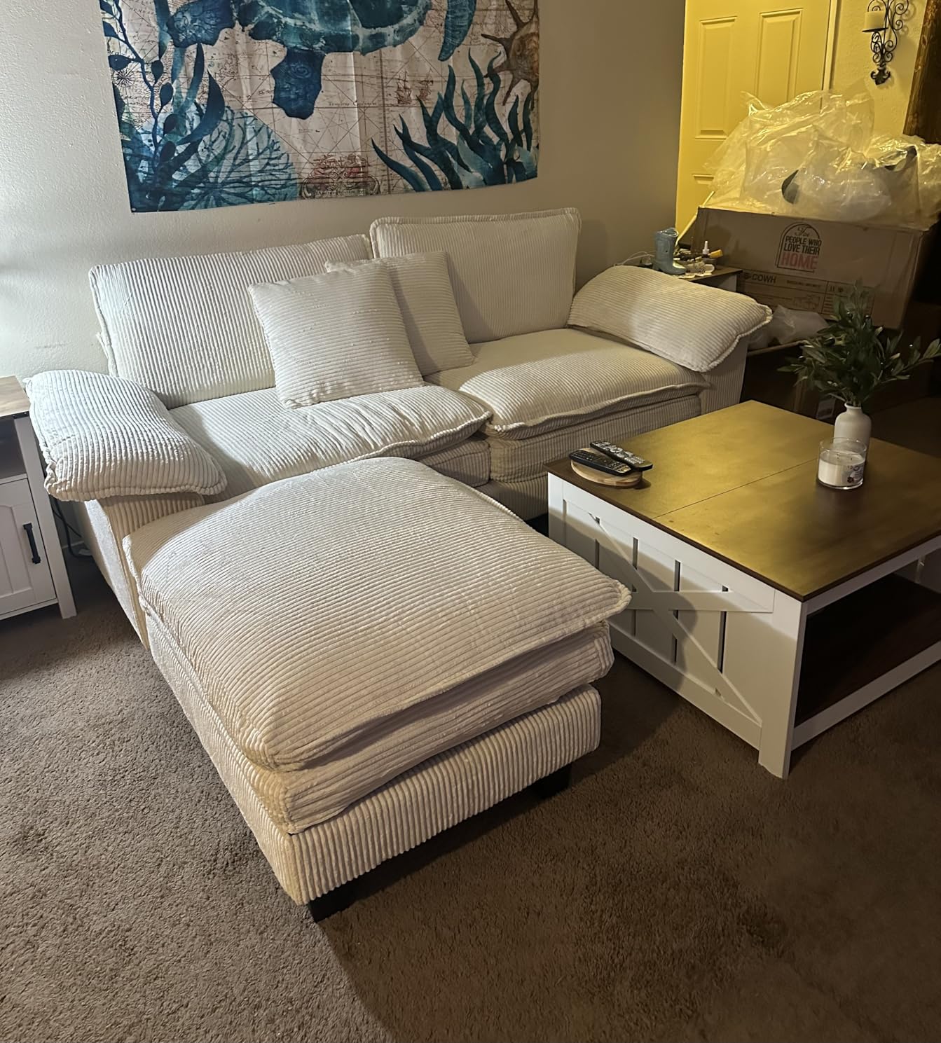 PHI VILLA Cloud Modular Couch Sets, 123.6
