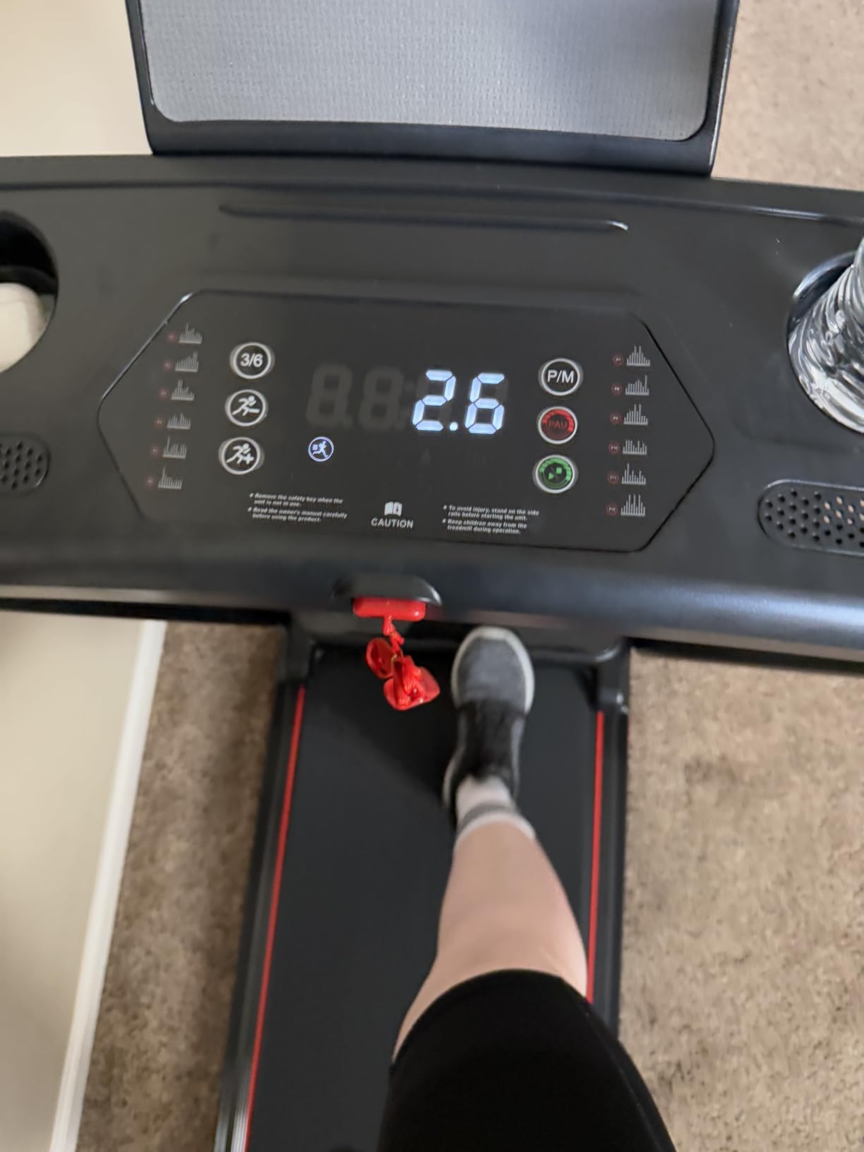 Treadmill with Incline 3-in-1 Portable Treadmills for Home Small, Incline Walking Pad Treadmill with Handle Bar customer photo 1