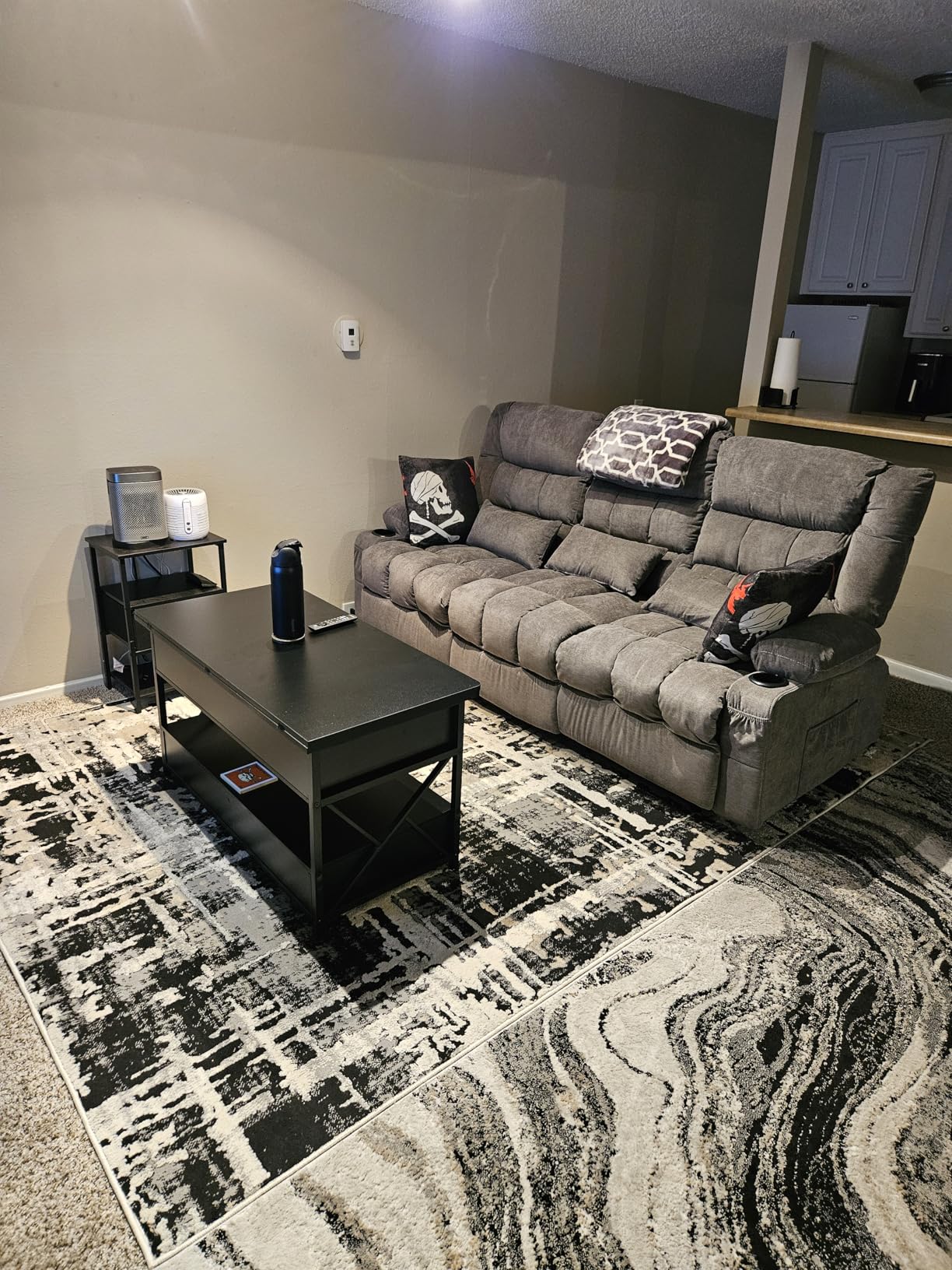 MAHOMICO Recliner Loveseat with Cup Holders for Living Room Love Seat Manual Oversized Recliner with Ergonomic, Side Pocket for Adult customer photo 1