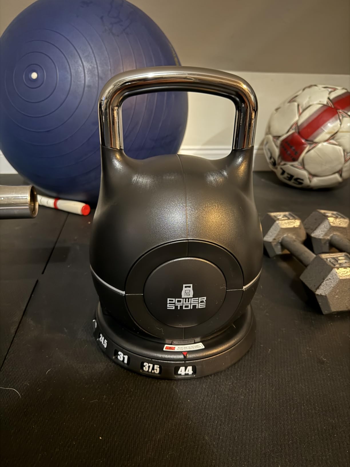 LifePro 7-in-1 Adjustable Kettlebell - PowerStone, Die-Cast Aluminum & Steel, Space-Saving Set with Handle-Twist Adjustment customer photo 2