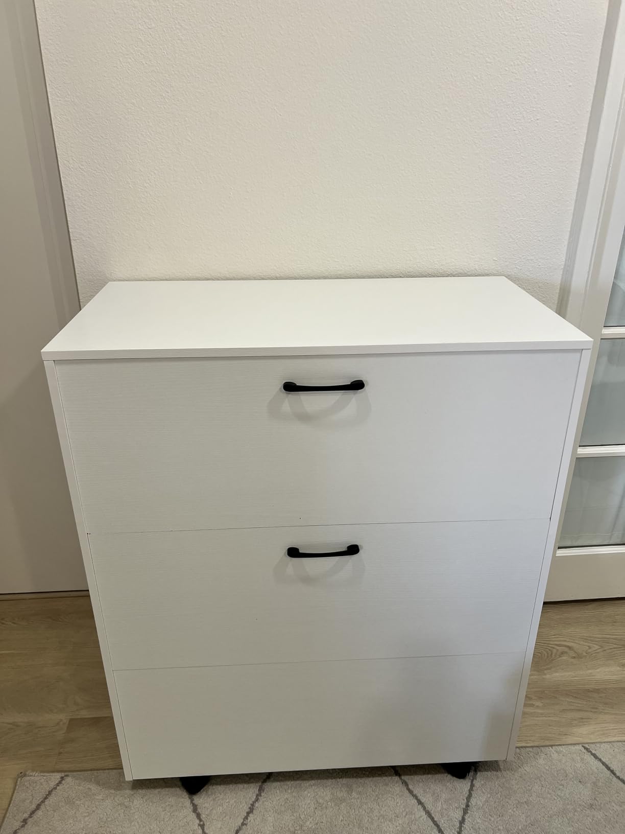 KOMFOTT Murphy Bed Cabinet, Rolling Folding Bed into Cabinet with Mattress & Lockable Wheels, Folding Bed Frame for Small Space, Roll Away Pull Out Murphy Bed for Guest Room Office customer photo 2