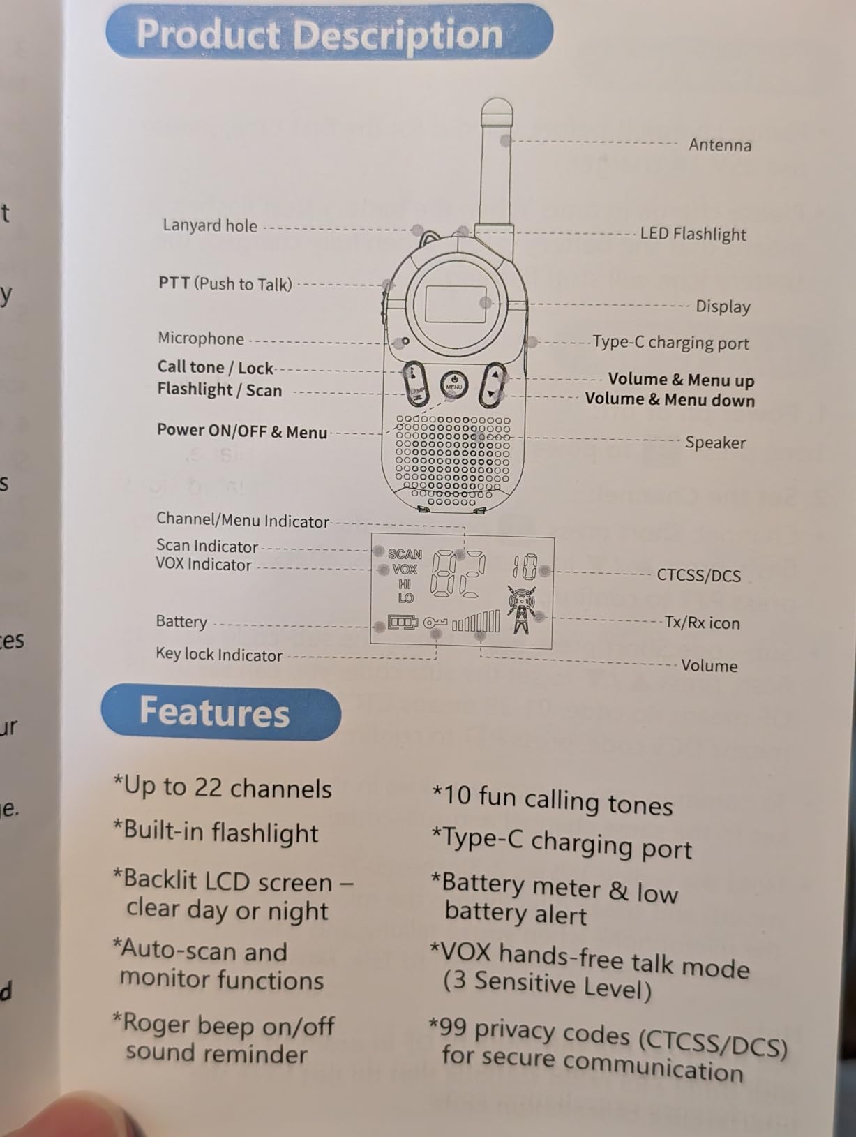 MOICO Toys for 3-12 Year Old Boys Girls, Rechargeable Long Range Walkie Talkies for Kids with 22 Channels, Kids Gift, Perfect for Outdoor Camping, Hiking, Christmas and Birthday customer photo 2