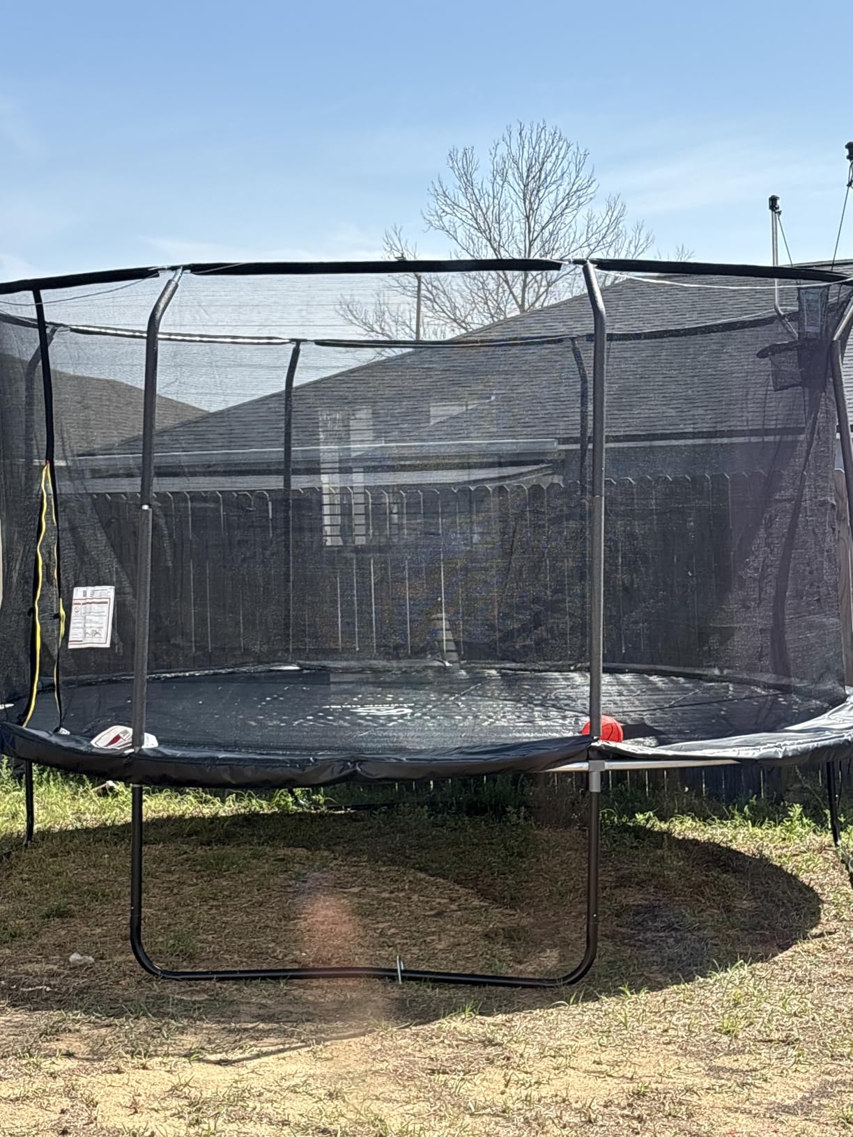 ACWARM HOME Trampoline Outdoor 8FT 10FT 12FT 14FT 15FT 16FT Trampoline with Basketball Hoop and LED Lights, Recreational Trampolines for Kids and Adults with Net and Ladder, ASTM Approved customer photo 1