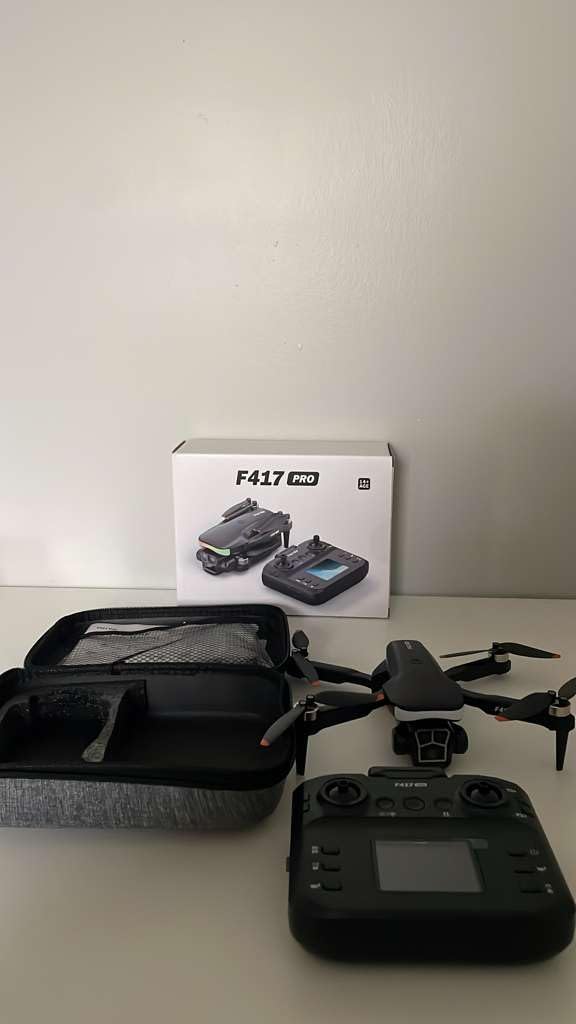F417PRO Drone with Camera 1080P for Adults Kids, Mini Drone with Screen, Adult Drone, Dual 90° Lens, LED Lights, Optical Flow, Modular Battery, Beginner Drone, One Key Start, Headless, 3D Flip, Case customer photo 2