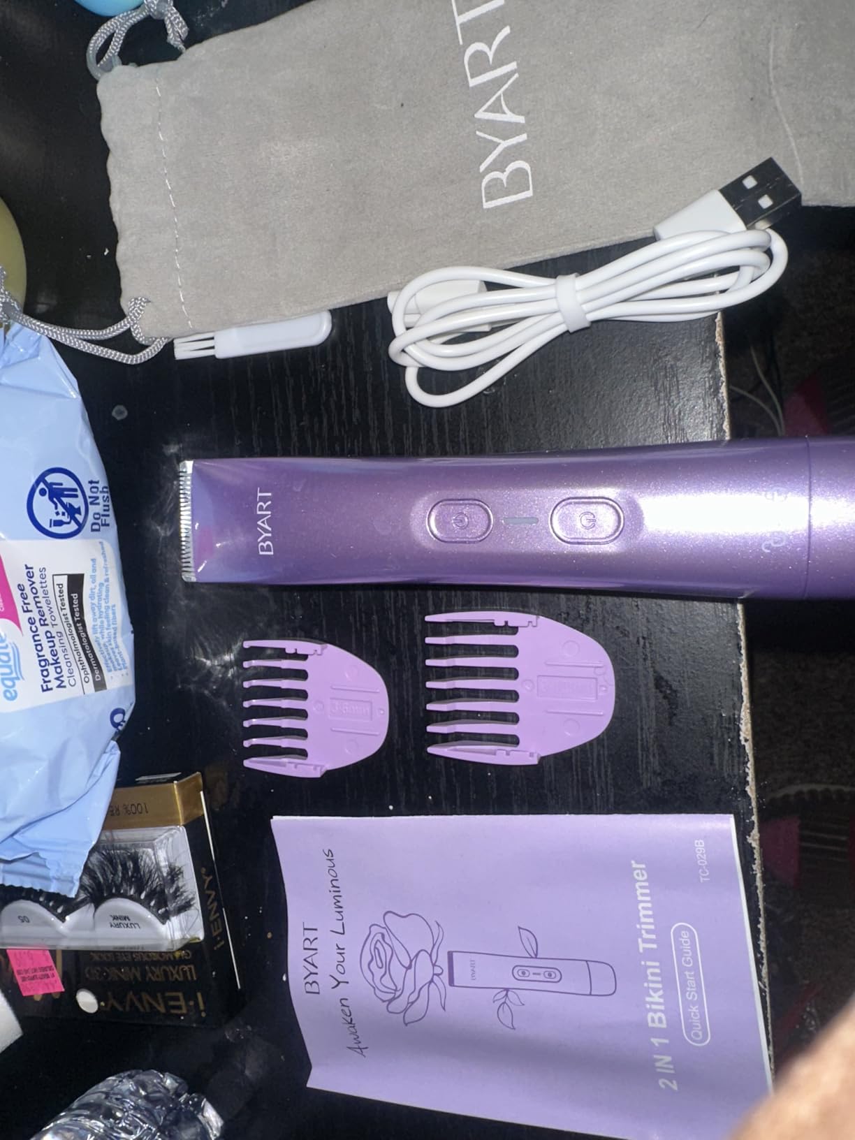 BYART Bikini Trimmer for Women Dual Head - IPX7 Waterproof & Painless Electric Razors for Pubic Hair, Face, Legs, Underarms - Portable Cordless Shaver with Fast Charging customer photo 1