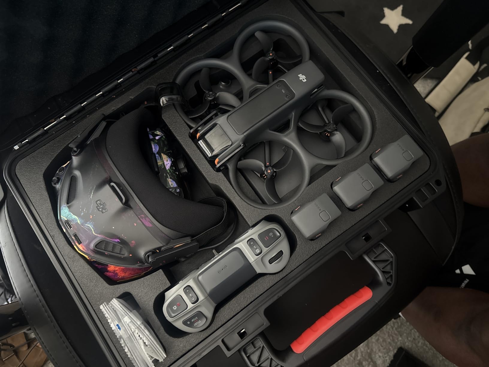 DJI Avata 2 Fly Smart Combo (Three Batteries), FPV Drone with Camera 4K, Immersive Experience, One-Push Acrobatics, Built-in Propeller Guard, 155° FOV, Camera Drone with Goggles N3 and RC Motion 3 customer photo 1