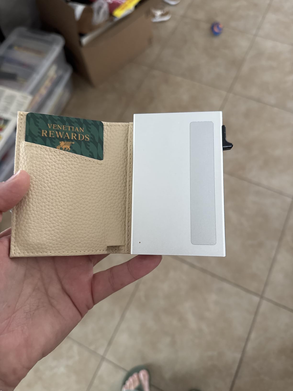 Small Wallet for Women with RFID Blocking Pop Up Card Holder Slim Trifold Minimalist Wallet with Premium Leather & Metal Case customer photo 1