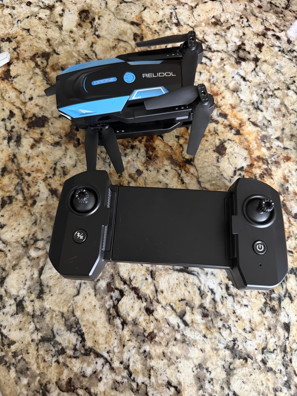 Drone with 1080P Camera - Foldable Remote Control Quadcopter with Gesture Control, 3D Flip, One Key Start, Emergency Stop, 2 Batteries, Easier to use, Toy for Adults Beginners, Grey customer photo 1
