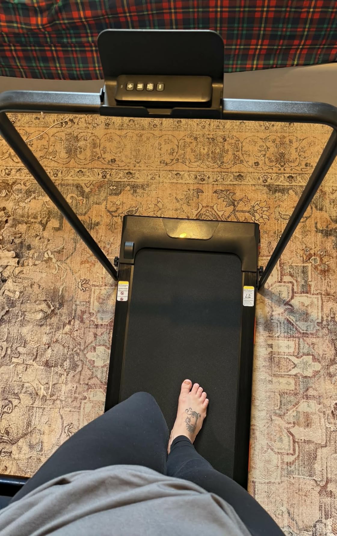 3-in-1 Foldable Treadmill with 300 LBS Capacity, 15% Walking Pad Treadmills for Home and Office customer photo 2