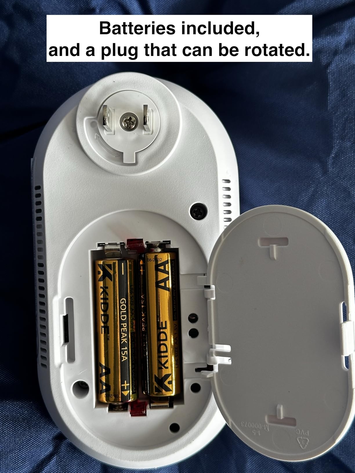 Kidde Carbon Monoxide Detector, Plug-in Carbon Monoxide Detector with AA Battery Backup, 85 dB Alarm, Rotating Plug, LED Status Light Indicators, 5th Edition, COP customer photo 1