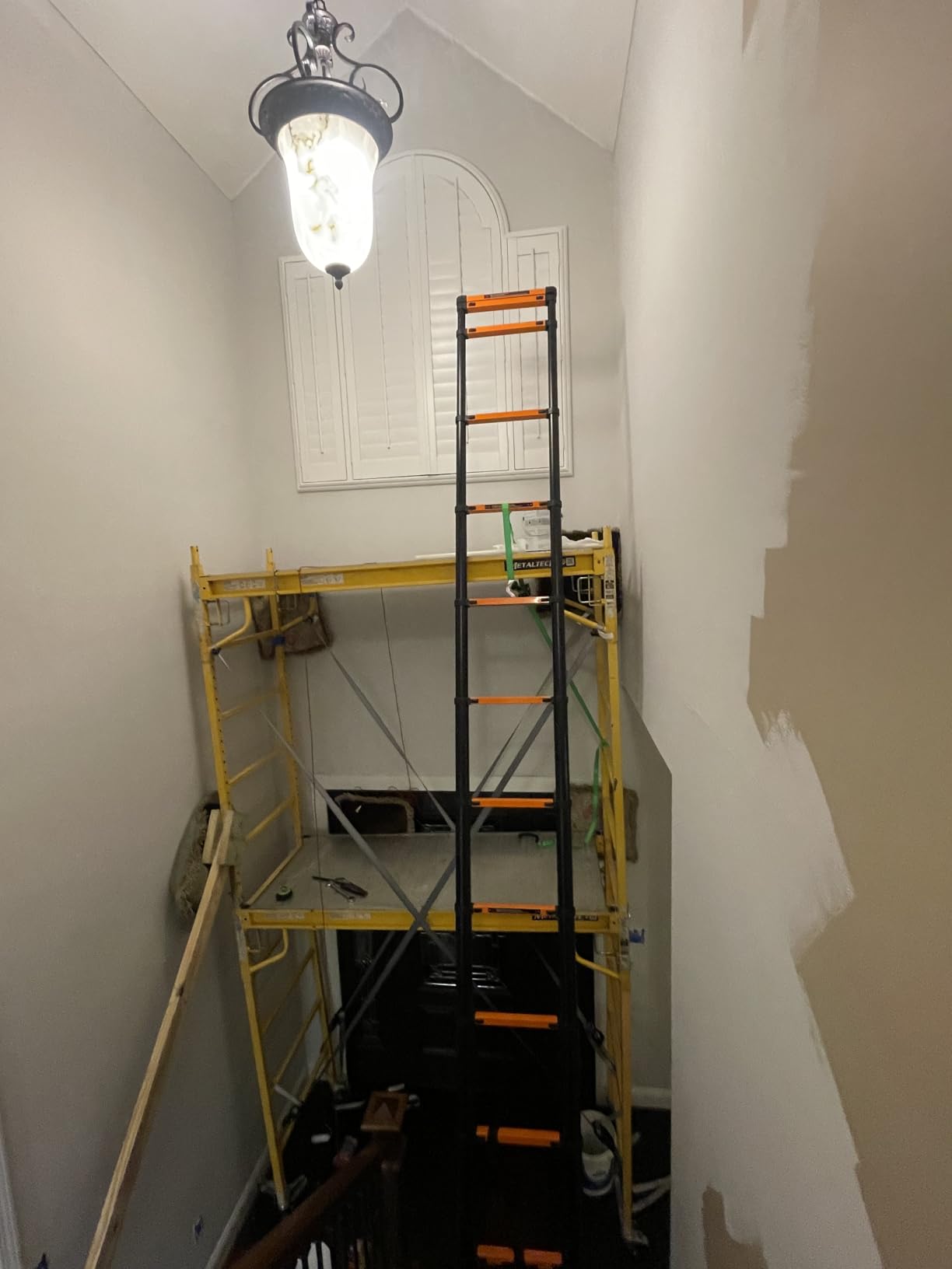 SINMEIRUN Telescoping Ladder, 16.5 FT, A Frame, Aluminum Extension Ladder, 330 lbs Capacity, Collapsible Multi-Purpose Ladder customer photo 2