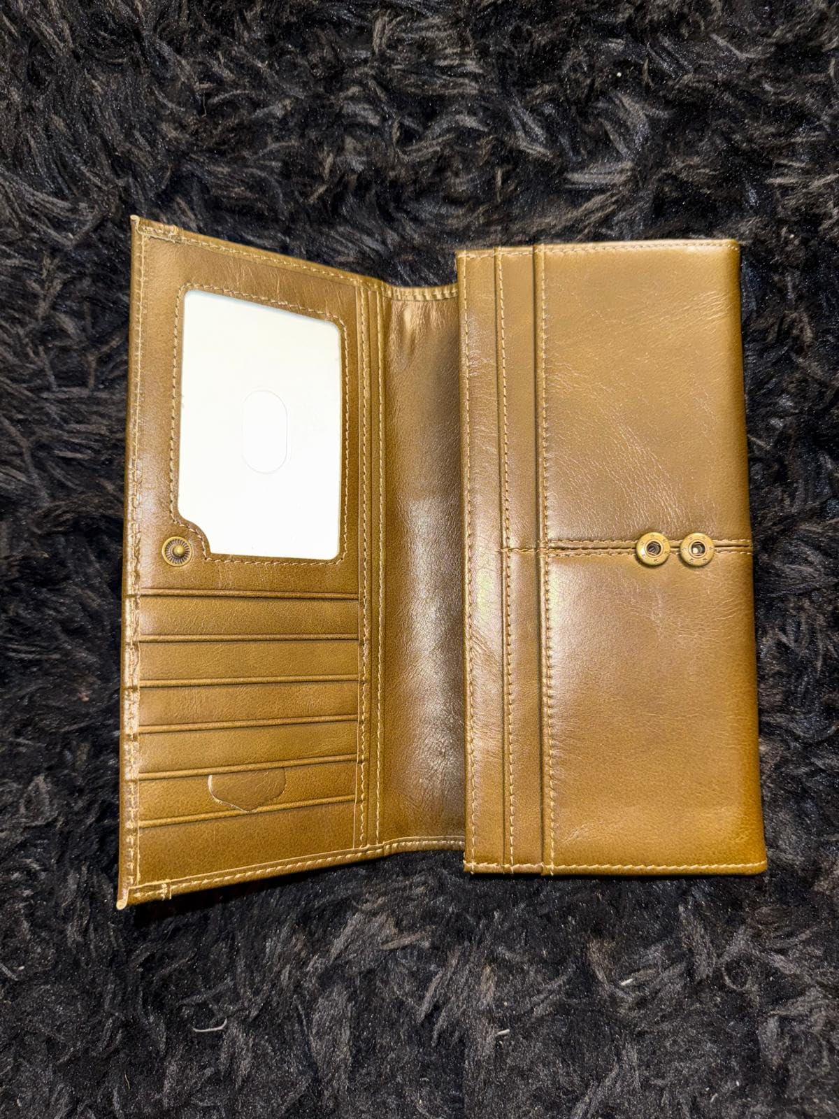 RFID Blocking Wallets for Women Leather Long Ladies Wallet Bifold Womens Wallet with Coin Pocket ID Window Coffee customer photo 1