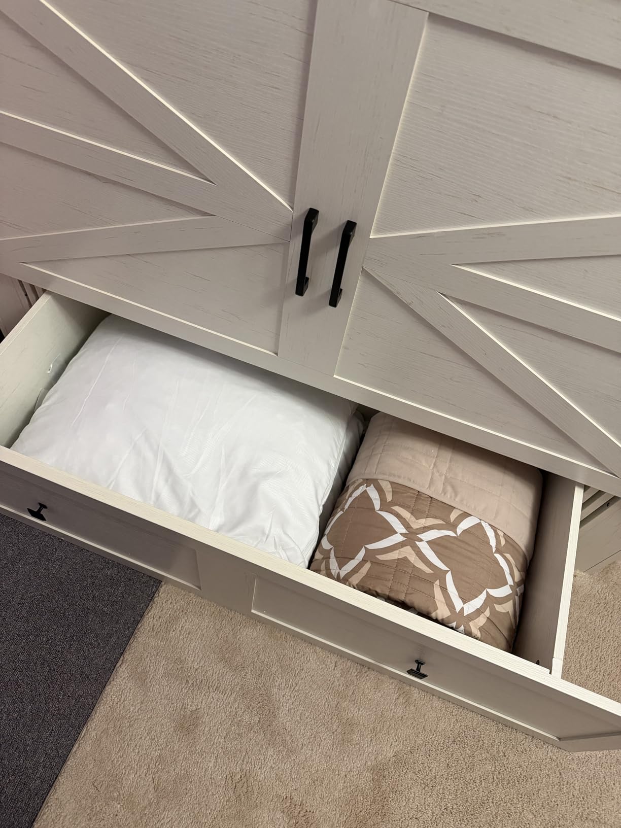 LUXOAK Queen Murphy Bed with 6