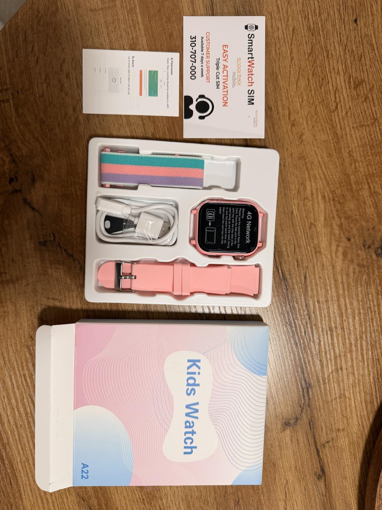 4G Kids Smart Watch for Boys Girls, Kid Watch Phone Ages 4-12 with Call, GPS, SOS, Video Call, Games, Camera, Alarm, Touchscreen Smartwatch for Children Birthday Gift (Includes SIM Card) customer photo 1