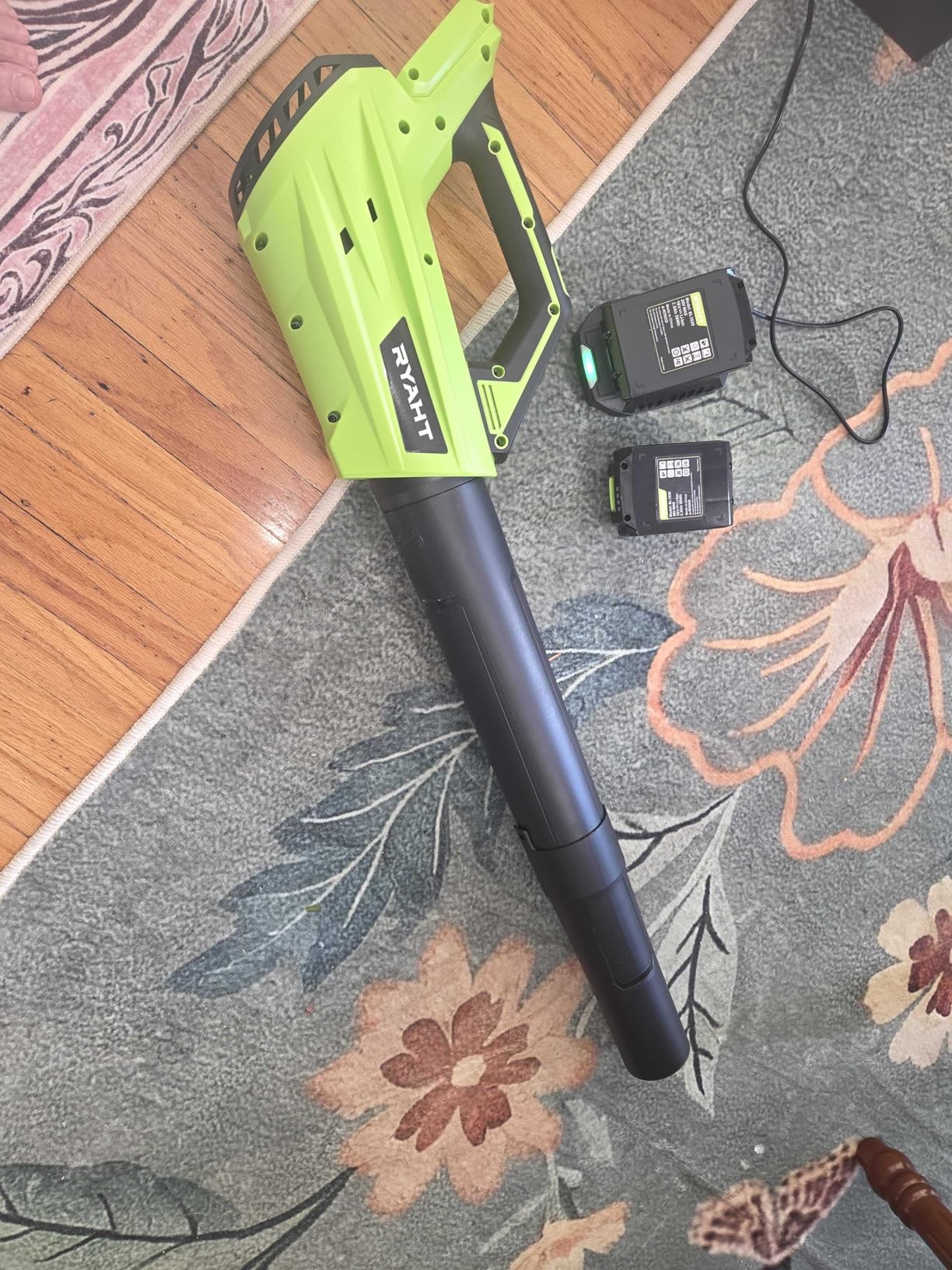 Leaf Blower Cordless, Leaf Blower with Battery and Charger - 2 Speed Modes, 2 Batteries, 20V Powerful Lightweight Electric Blowers for Blowing Leaves, Lawn Care customer photo 2
