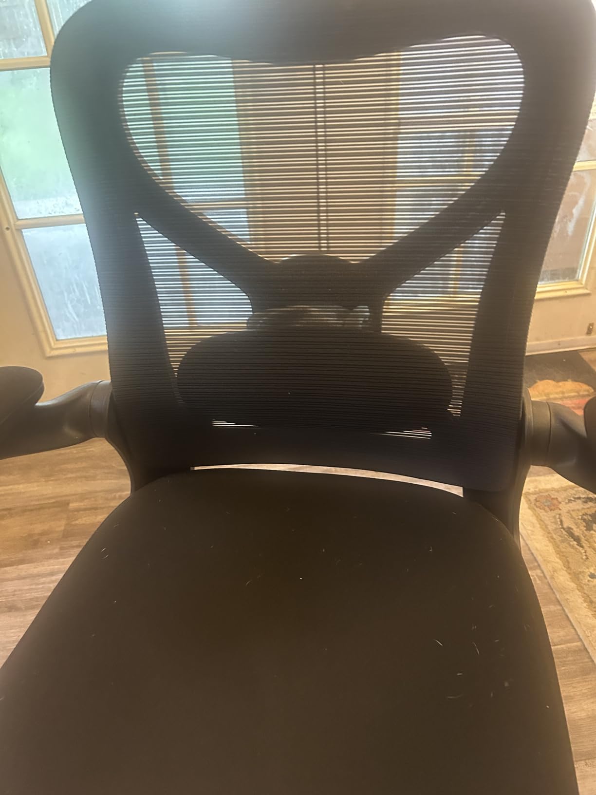 Office Desk Chair with Ergonomic Lumbar Support, Extra-Thick Seat Cushion, Flip-up Arms, Breathable Mesh Back, Computer Task Chair for Home Office customer photo 1