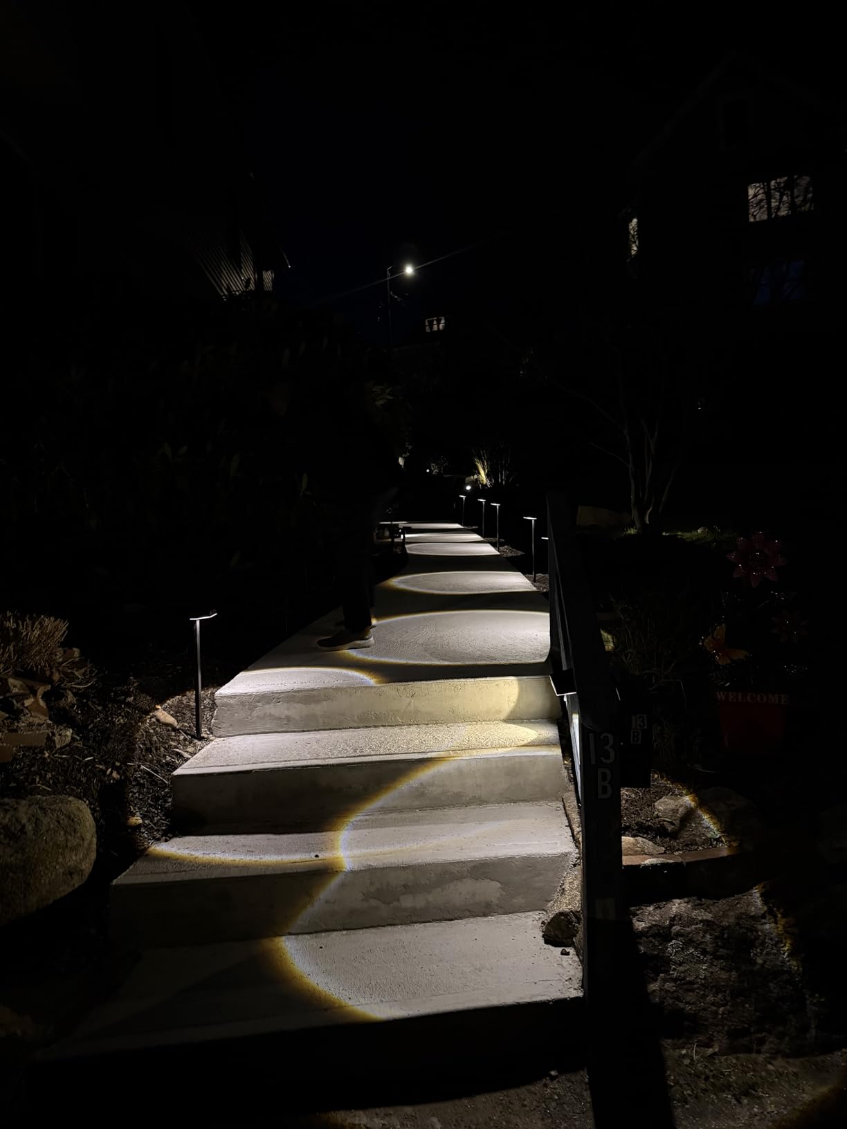 ELECLINK Solar Pathway Lights Outdoor, 8 Pack Garden Lights Solar Powered Path Lights with Bigger LED Lens, 2 Light Modes Waterproof Outdoor Solar Light for Yard Driveway Walkway Landscape Patio Lawn customer photo 1